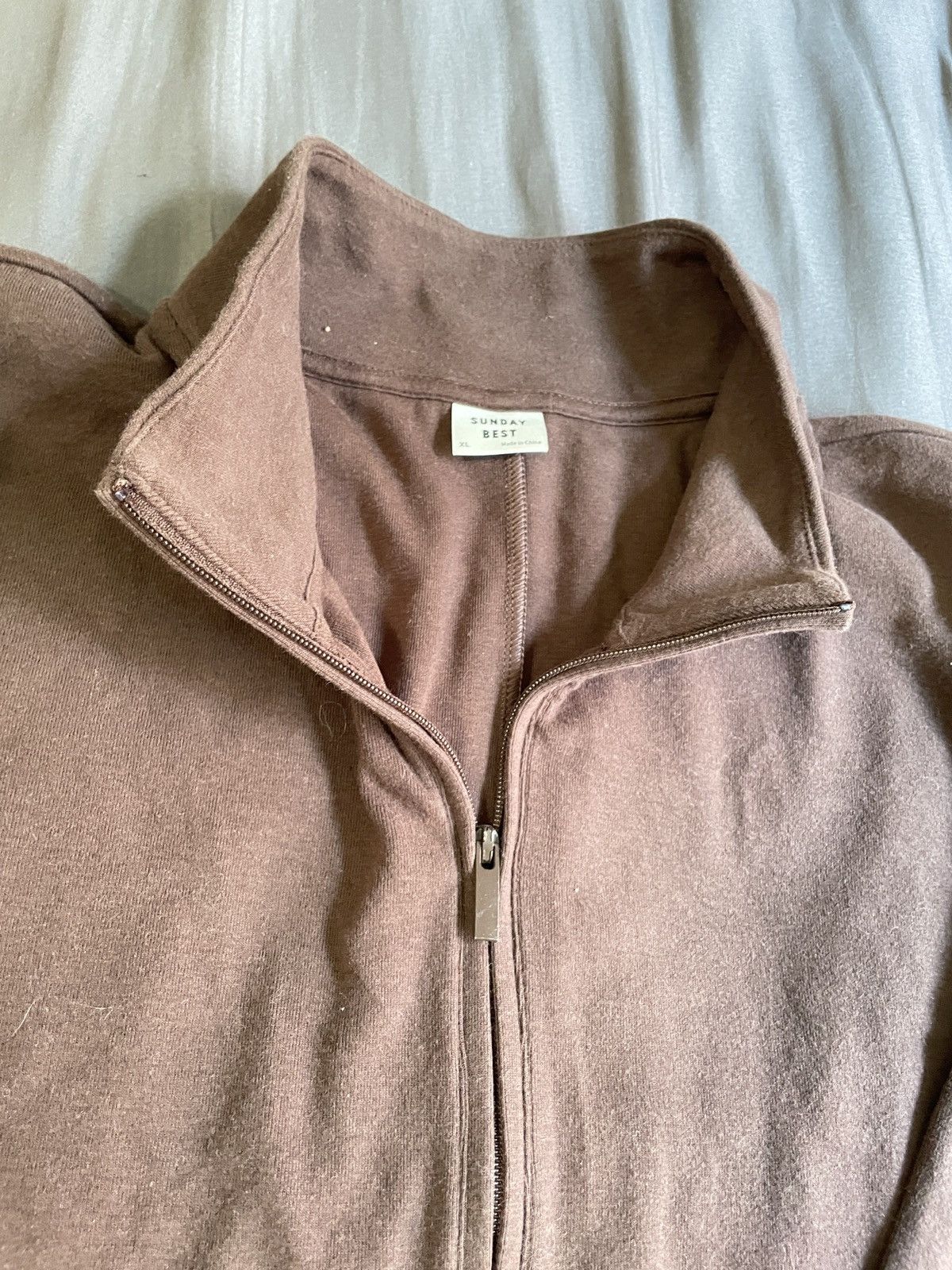 Aritzia Sunday Best Quarter Zip Brown Maxi Dress - Size XL - $10 Size XL / US 12-14 / IT 48-50 - 4 Thumbnail