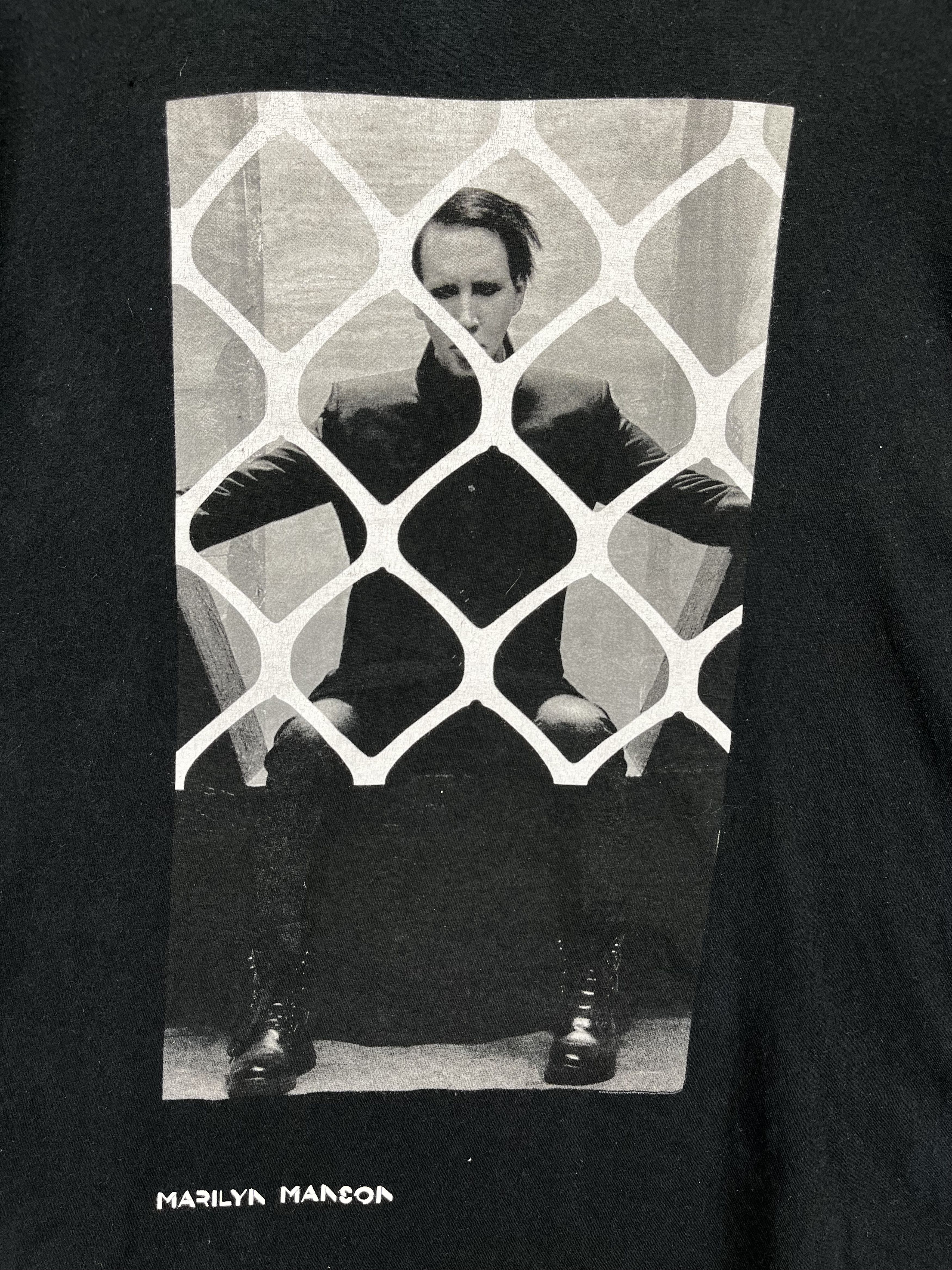 Band Tees Vintage Marilyn Manson Punk Rock Band Tees T Shirts Size US XL / EU 56 / 4 - 7 Thumbnail