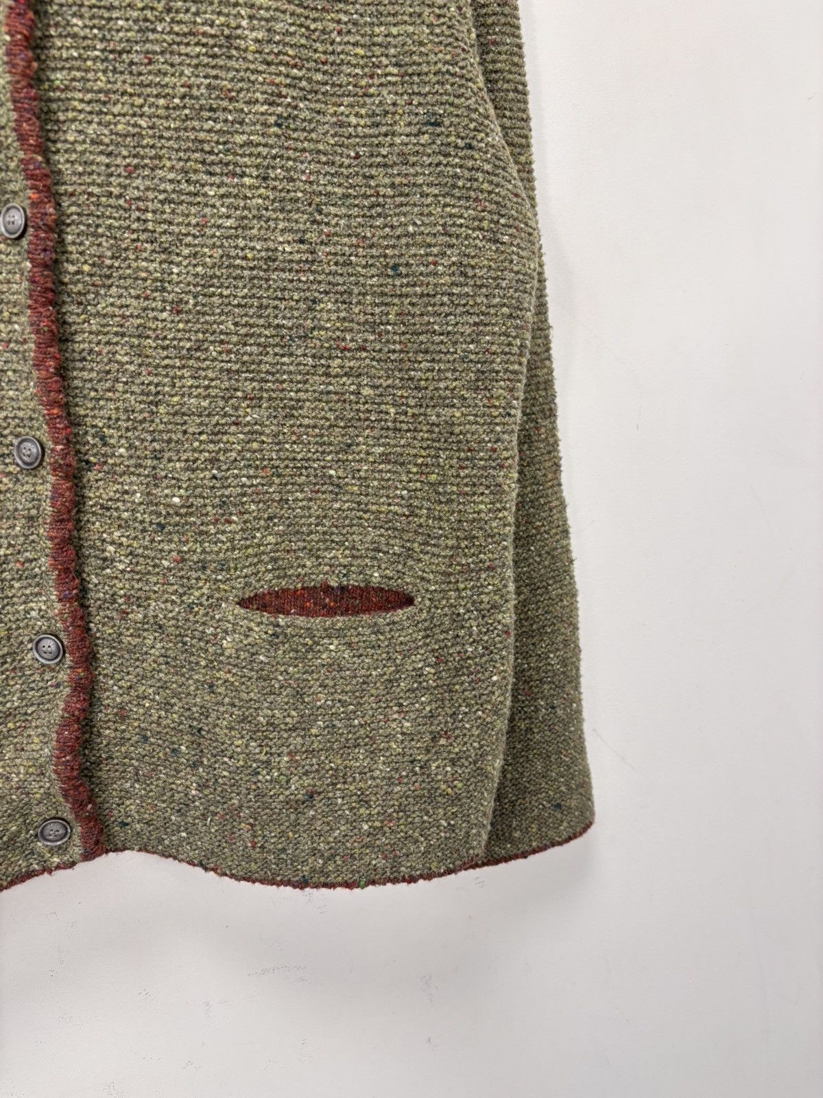 Other Maerz Muenchen Women’s Khaki Wool Blend Cardigan Sweater Size XL / US 12-14 / IT 48-50 - 7 Thumbnail