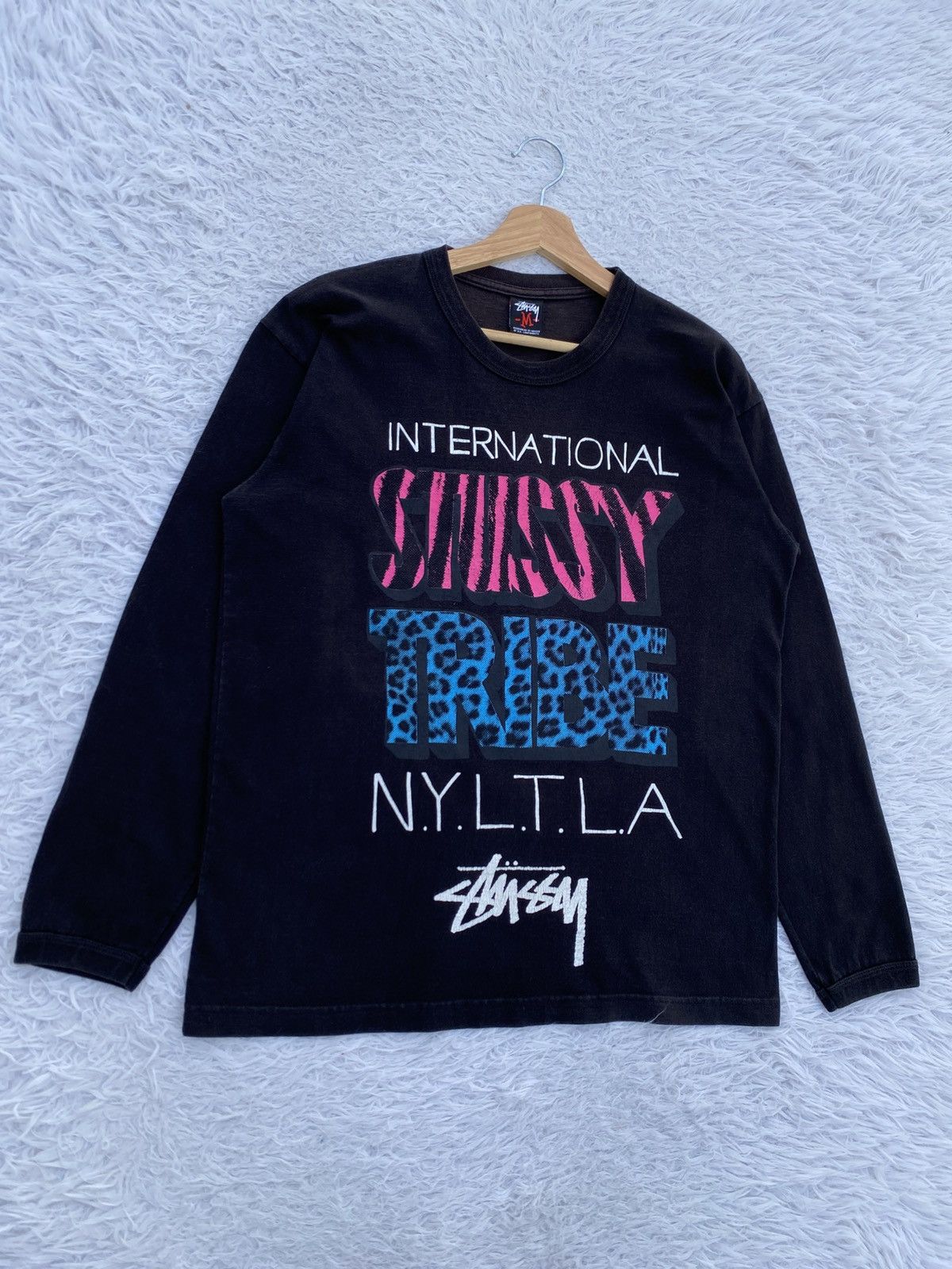 Stussy Rare Vintage Stussy International Tribe Longsleeve Tshirt Size US M / EU 48-50 / 2 - 2 Thumbnail