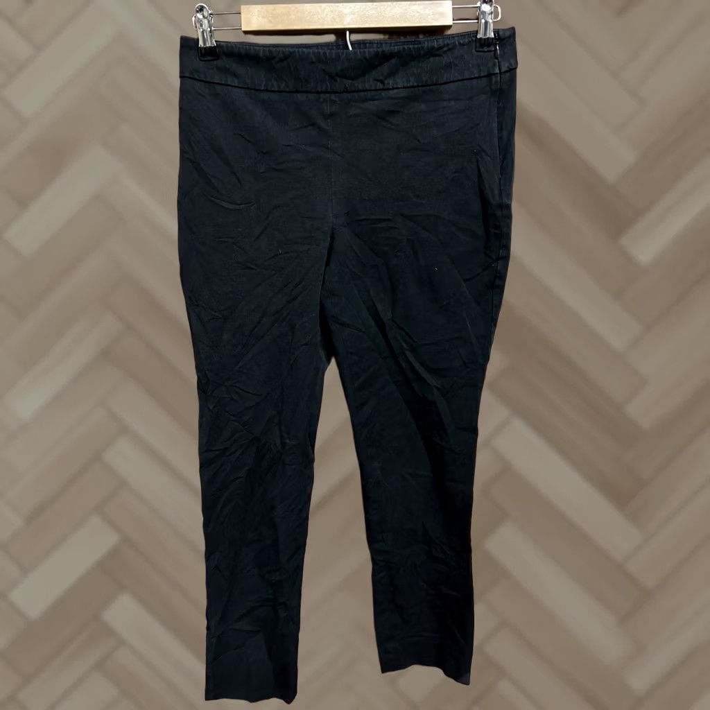 Talbots Talbots Womens Black Chatham Ankle Pant 4 Petite Pants Petites Black 4 Womens Talbots Ankle Tapered Cotton Blend Size 27" / US 4 / IT 40 - 1 Thumbnail