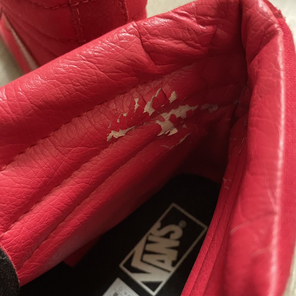 Vans Rare! Vans Sk8-Hi “Mono Red” 2016 Size US 10.5 / EU 43-44 - 9 Thumbnail
