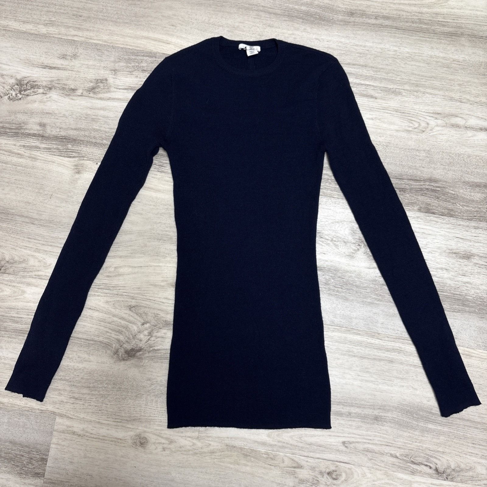 Other Lewit Wool Sweater Womens XS Blue Merino Pullover Cut Out Ba Size XS / US 0-2 / IT 36-38 - 5 Thumbnail