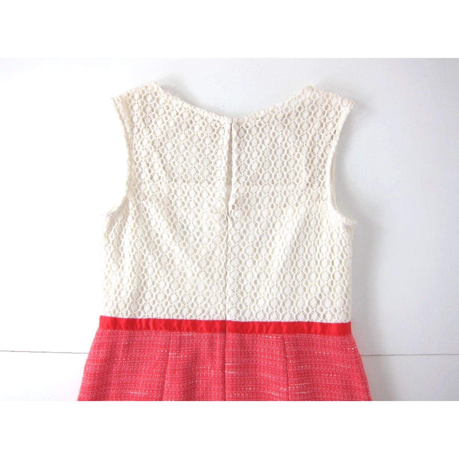 Vintage Studio One New York Ivory Pink Knit Tweed Shift Sheath Tank Sun Dress 12 Size XL / US 12-14 / IT 48-50 - 5 Thumbnail