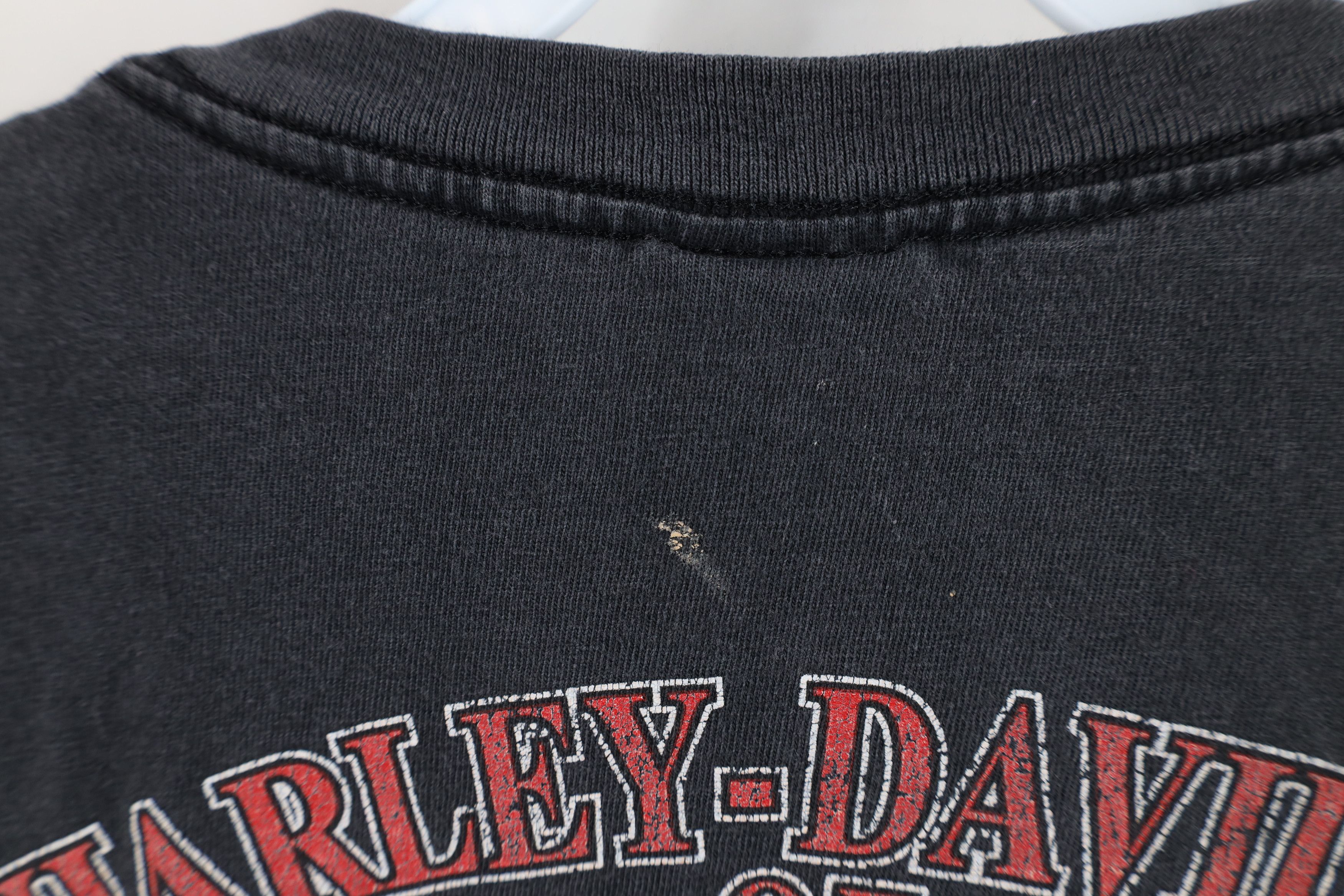 Harley Davidson × Vintage Vintage Harley Davidson Spell Out Big Logo T-Shirt Black USA Size US XXL / EU 58 / 5 - 11 Thumbnail