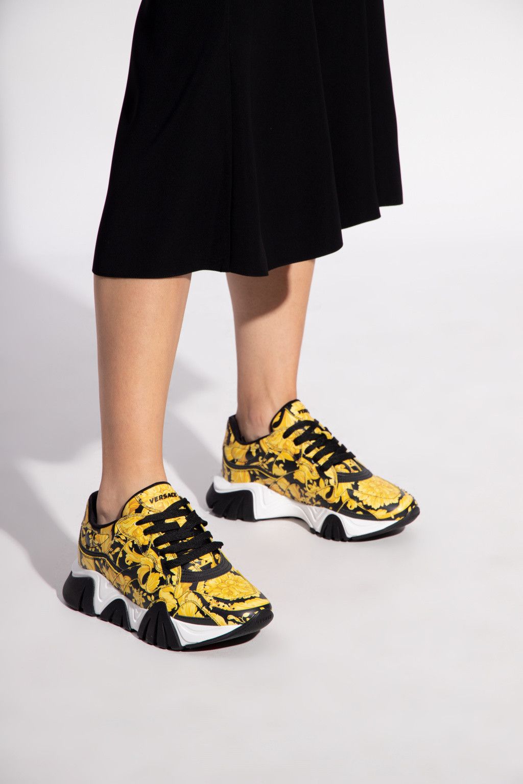 Versace Versace Greca Squalo Barocco Sneakers Size US 7 EU 37 Size US 7 / IT 37 - 4 Thumbnail