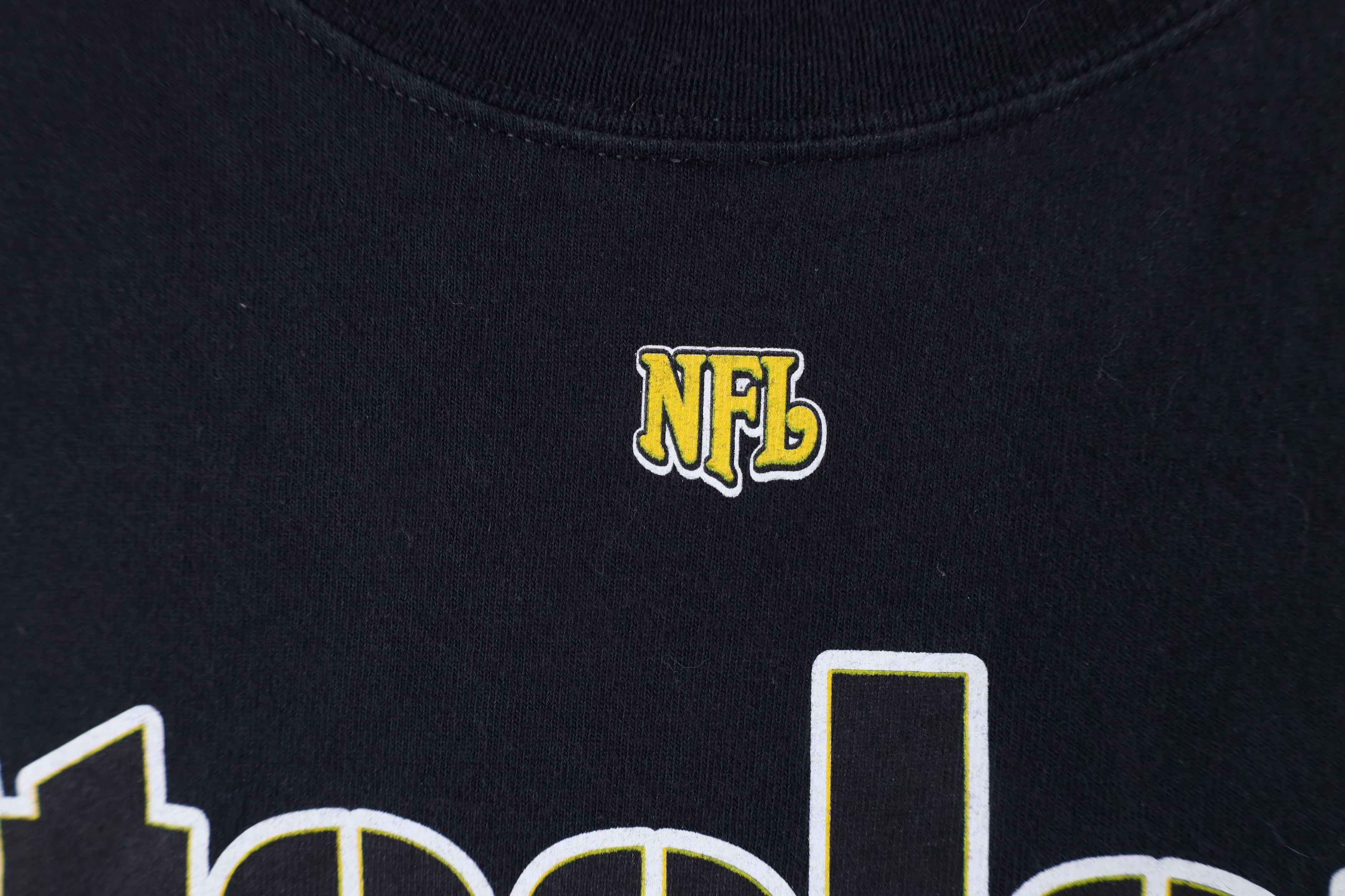 Vintage Vintage Spell Out Pittsburgh Steelers Football T-Shirt Black Size US L / EU 52-54 / 3 - 5 Thumbnail