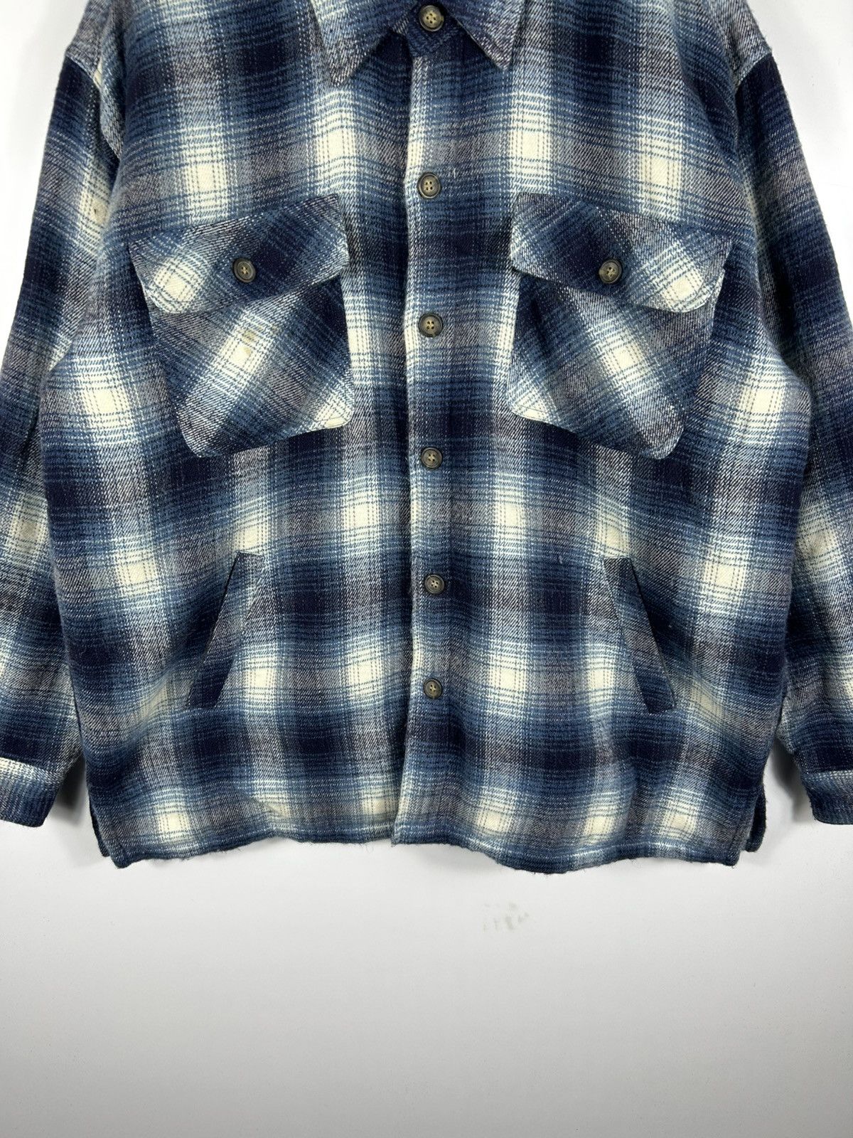 Flannel ⚡️Vintage Collins International Flannel Chore Shirt Jacket Size US L / EU 52-54 / 3 - 5 Thumbnail