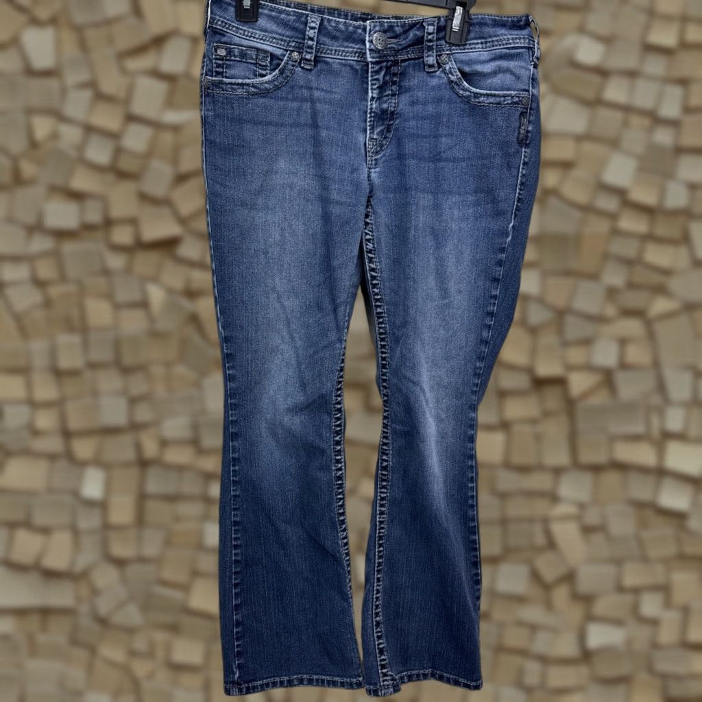 Vintage VINTAGE Silver Suki Surplus Women’s Bootcut Jeans 30x30 Blue Denim Stretch Spring Fall Winter Summer Women's Size 30" / US 8 / IT 44 - 1 Thumbnail