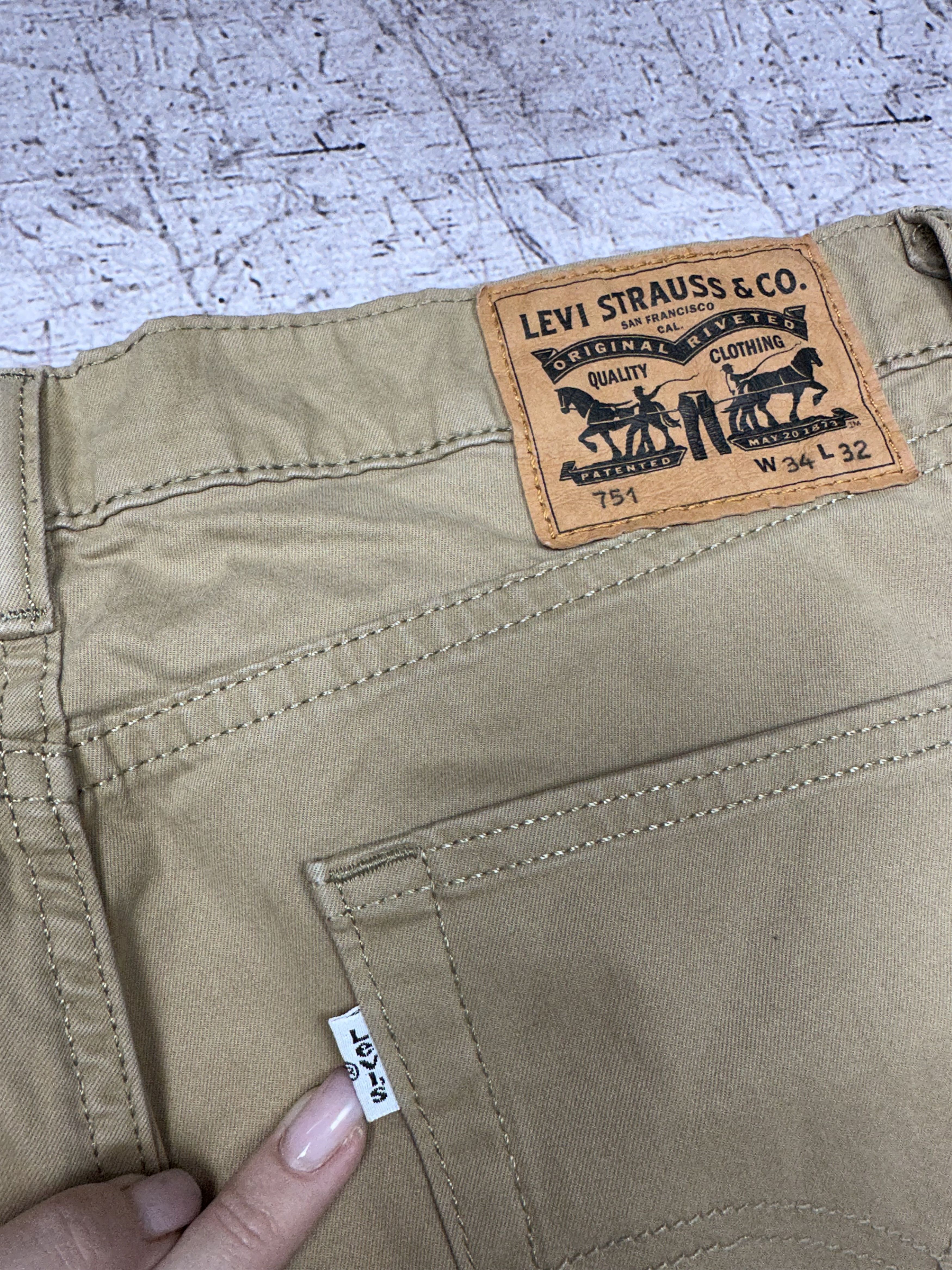 Levi's × Vintage Levis 751 Vintage Mens Denim Pants Y2K Jeans Size US 34 / EU 50 - 2 Thumbnail