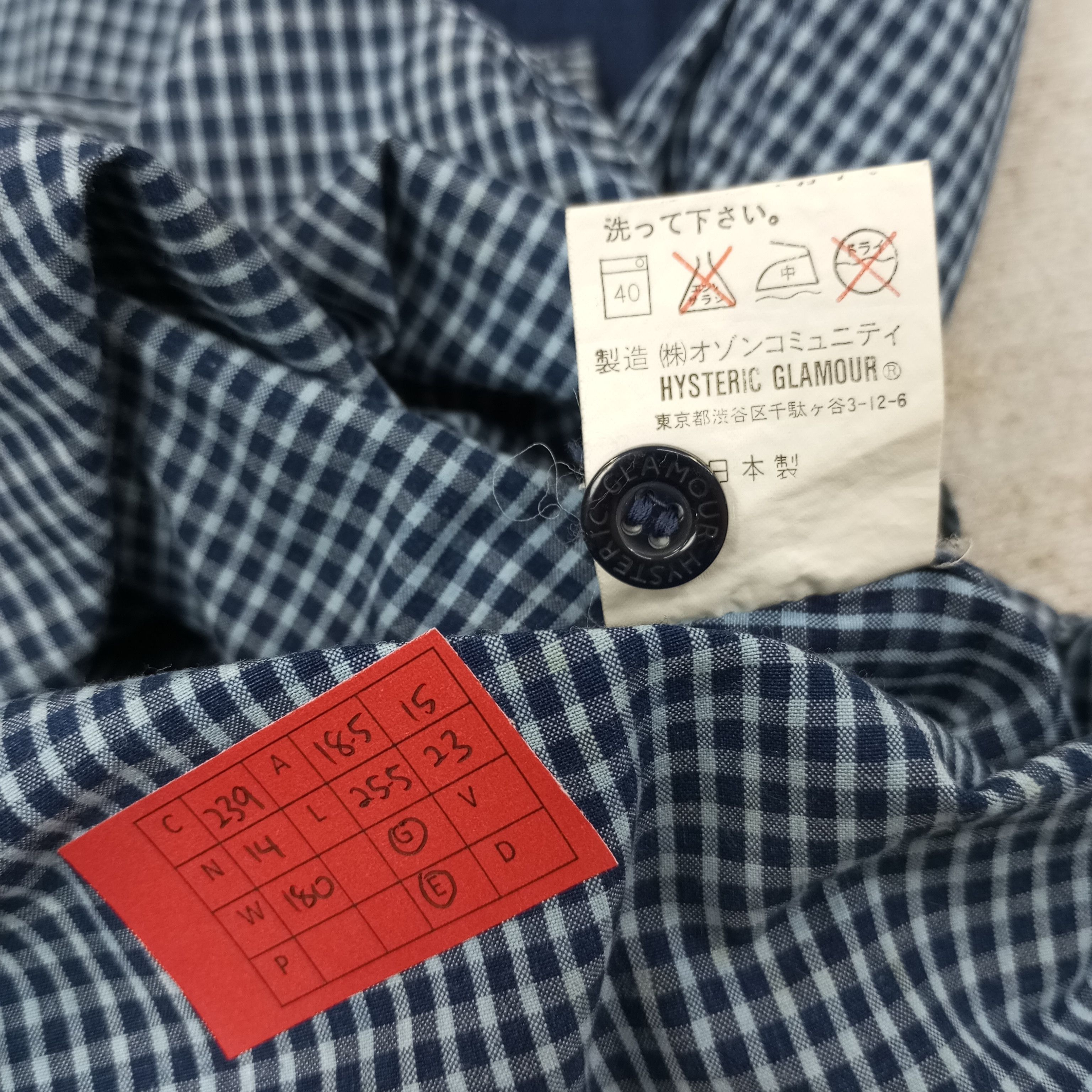Hysteric Glamour Hysteric Glamour Japanese Flannel Shirt C239N14 Size US S / EU 44-46 / 1 - 9 Thumbnail