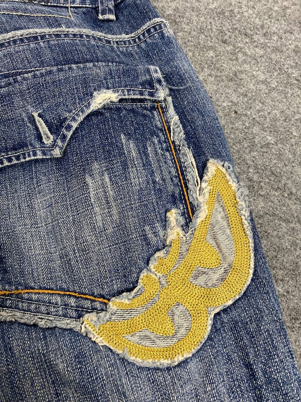 Japanese Brand berik japanese brands distressed style denim nice design Size US 35 - 4 Thumbnail