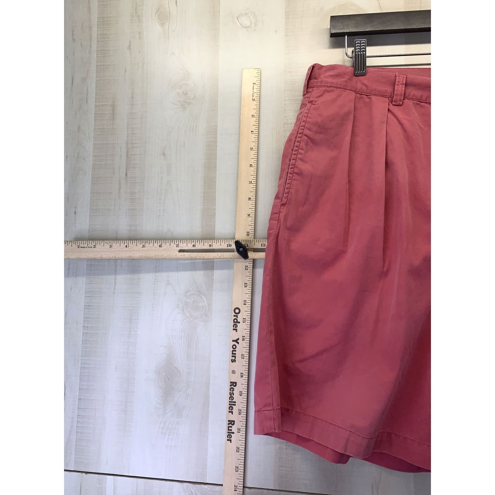 Polo Ralph Lauren VINTAGE Polo Ralph Lauren Tyler Short Chino Shorts Mens 34 Red Pleated Logo 90s American Casual Vintage Mens Size US S / EU 44-46 / 1 - 5 Thumbnail