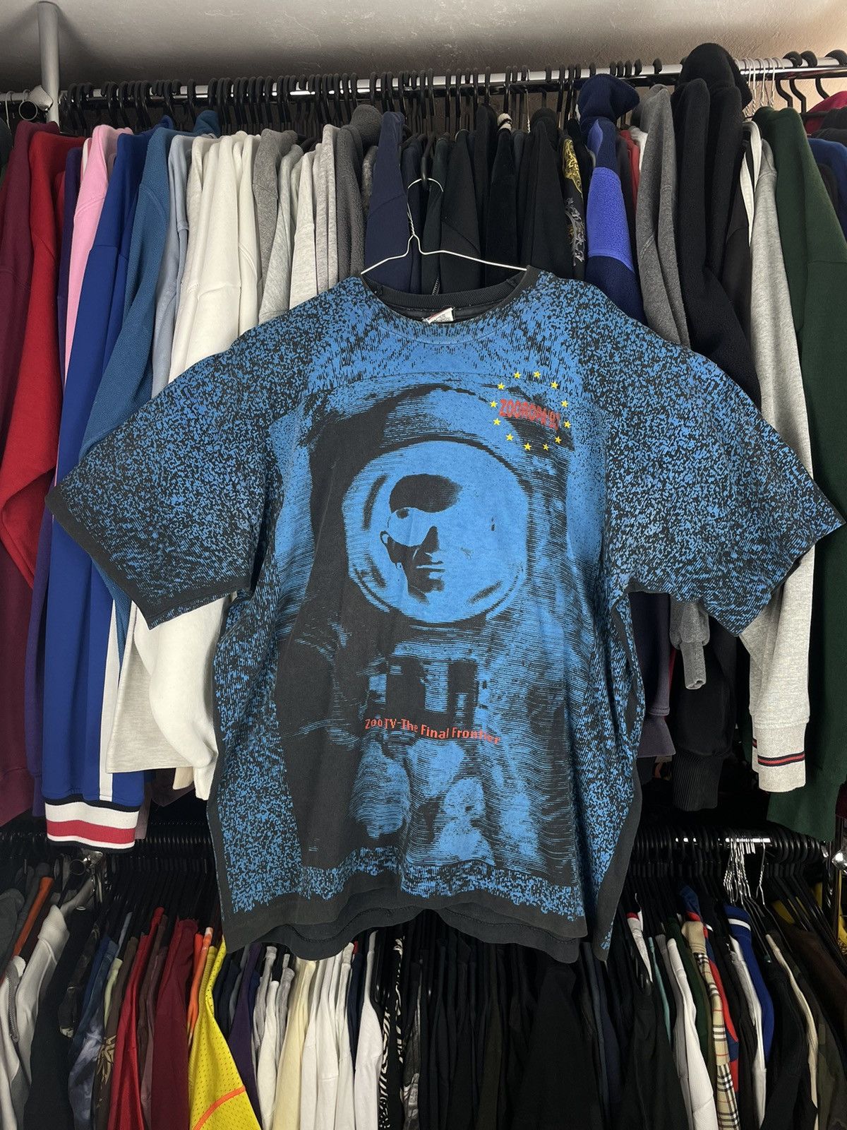 Band Tees × Vintage Vintage rock band U2 Zoo TV Tour Zooropa rare 90s fullprint Size US XL / EU 56 / 4 - 1 Thumbnail