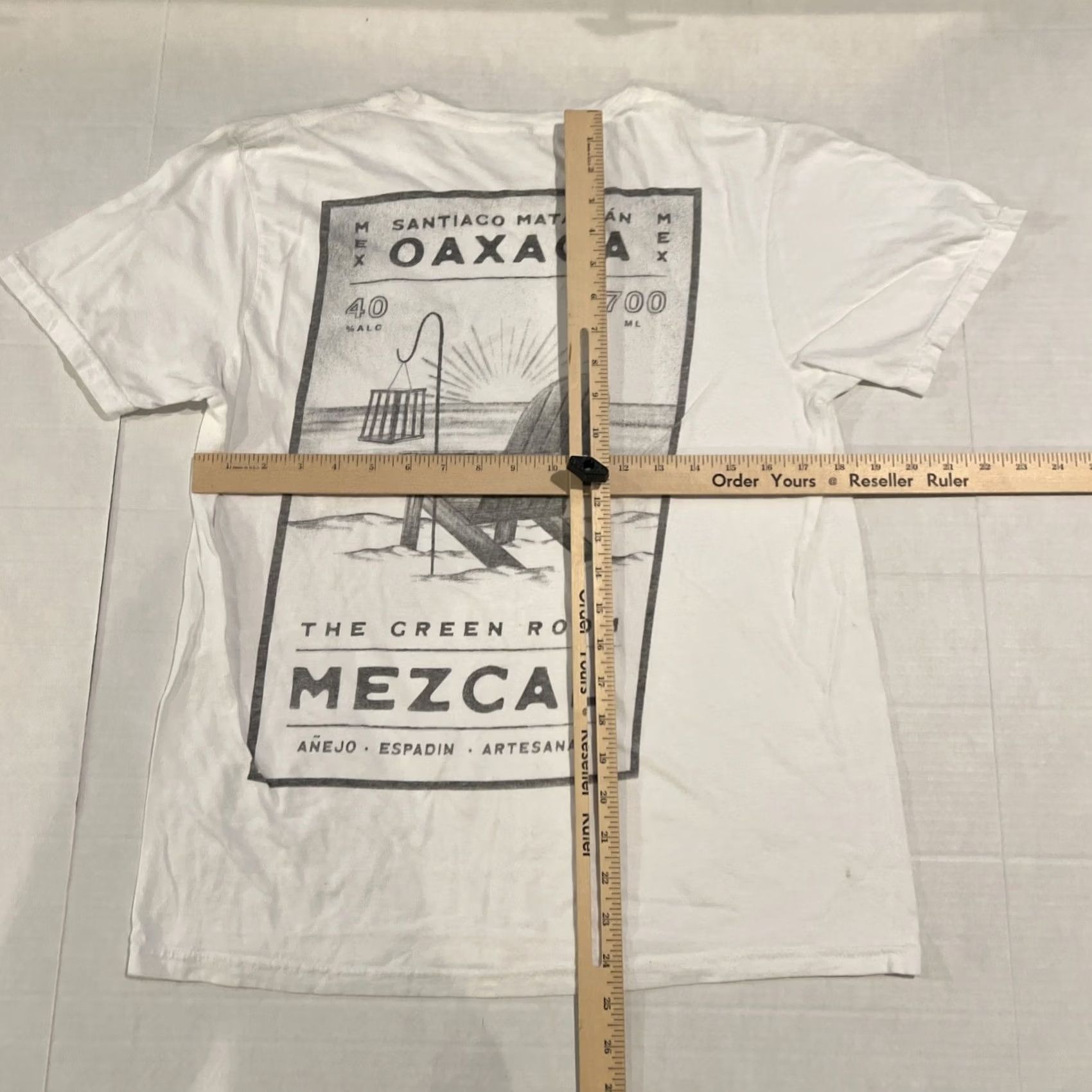 Vintage VINTAGE The Green Room Todos Santos Mexico Santiago Matatlan Surfer Shirt Large Men White Cotton Blend Graphic Print Beach California Nature Outdoor Size US L / EU 52-54 / 3 - 7 Thumbnail