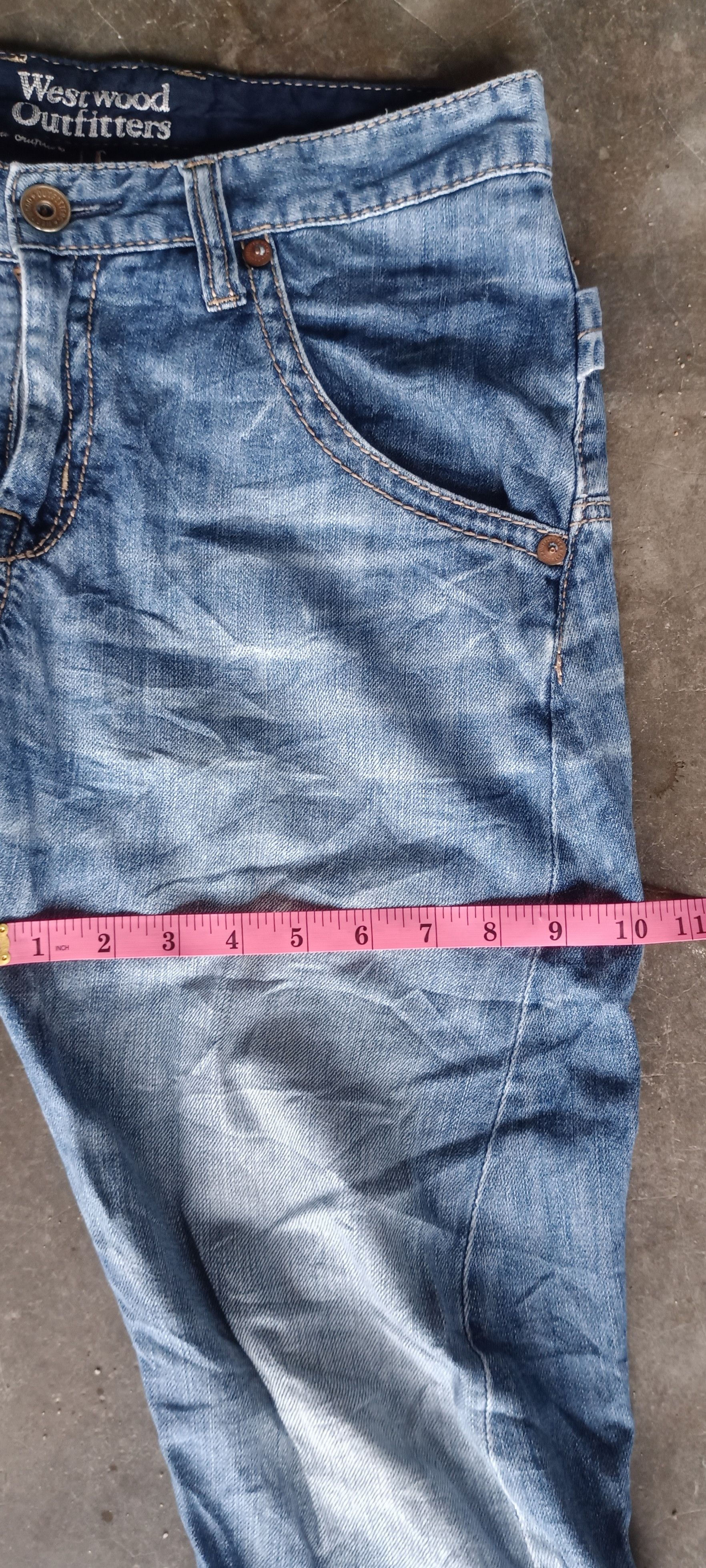 Japanese Brand Vintage💥 Westwood Outfitters Distressed jeans Size US 31 - 17 Thumbnail
