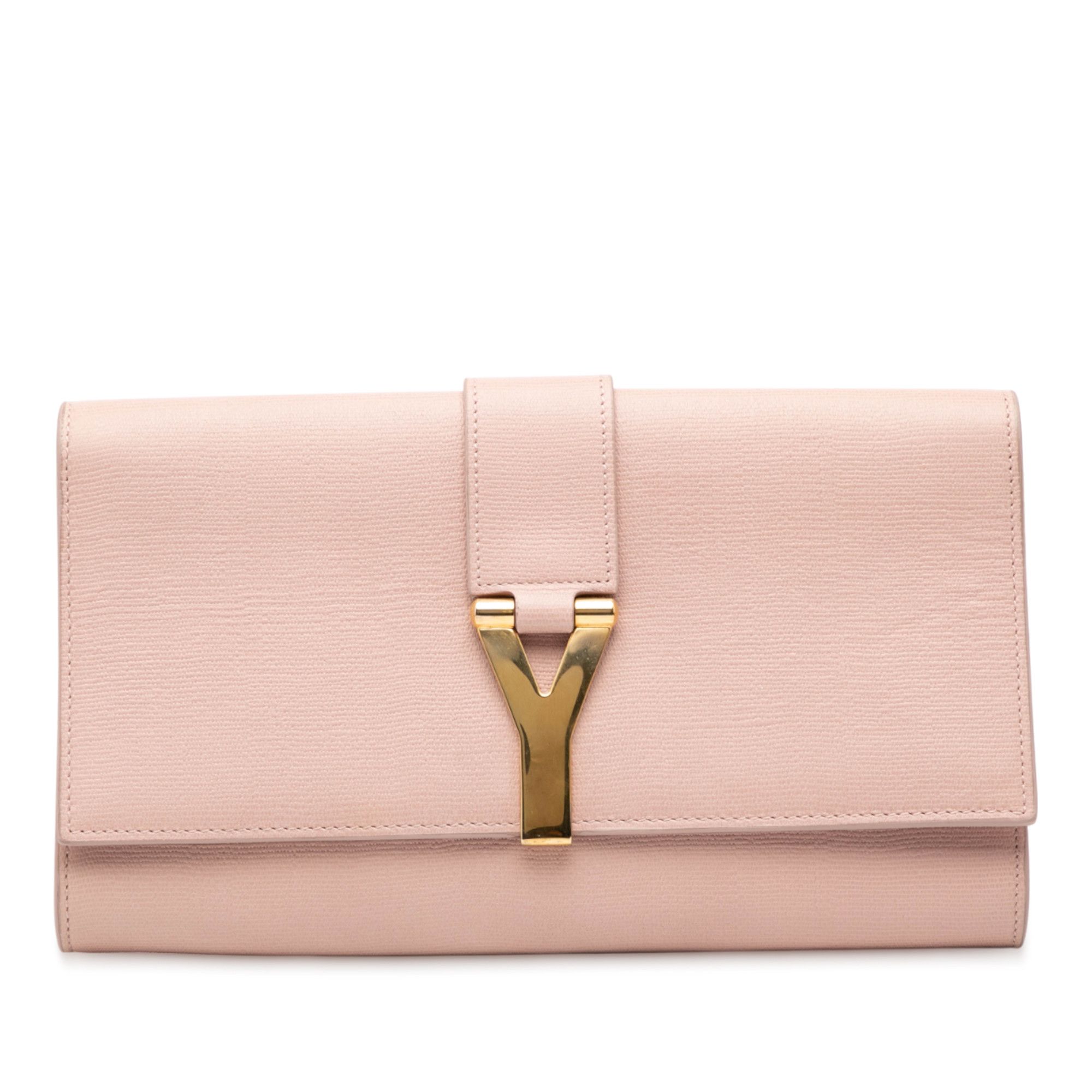 Yves Saint Laurent Yves Saint Laurent Textured Leather Chyc Ligne Clutch Size ONE SIZE - 1 Thumbnail
