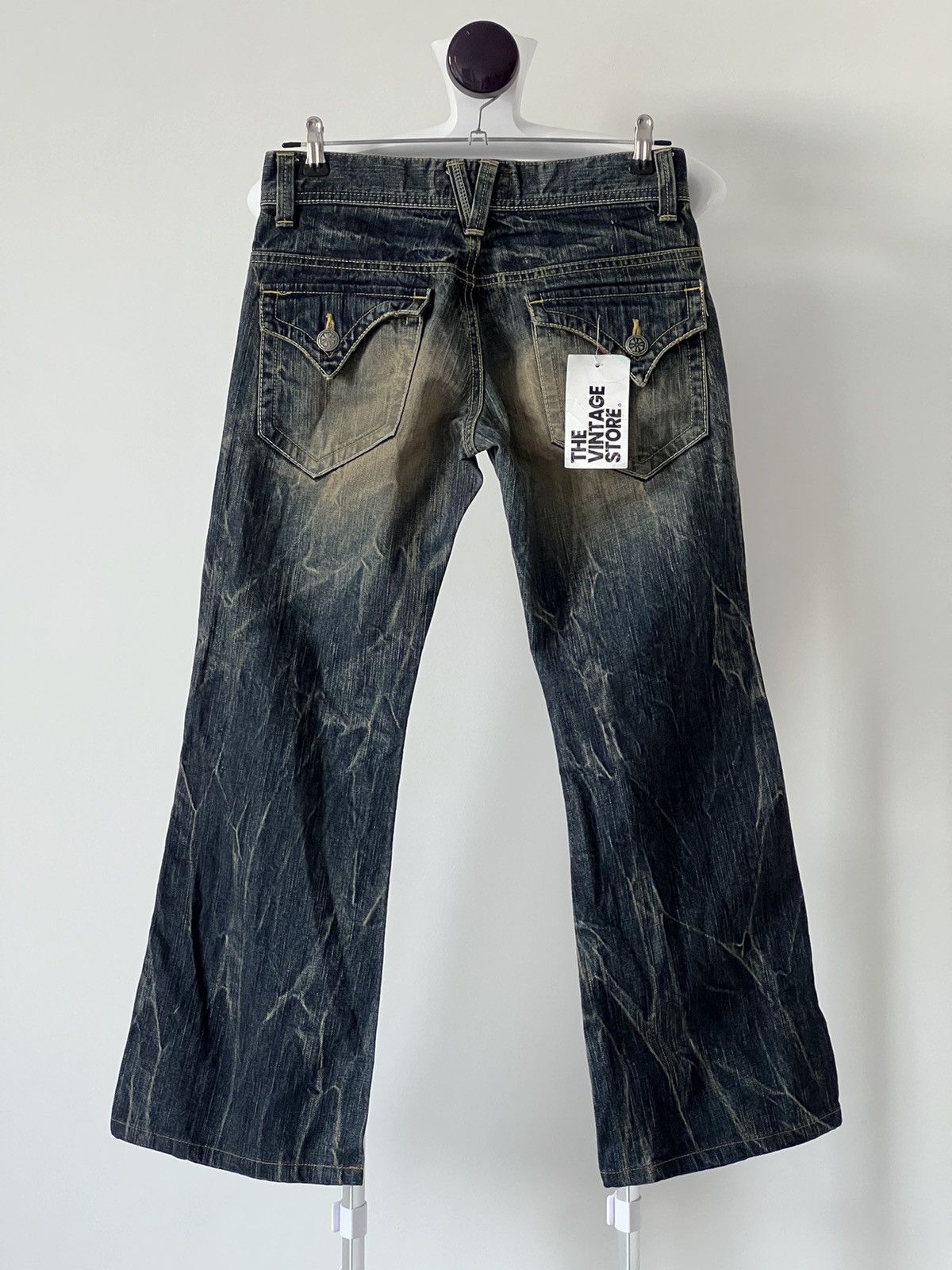 Japanese Brand P627 ET/ET BOITE FLARED DENIM MADE IN JAPAN Size US 30 / EU 46 - 1 Thumbnail