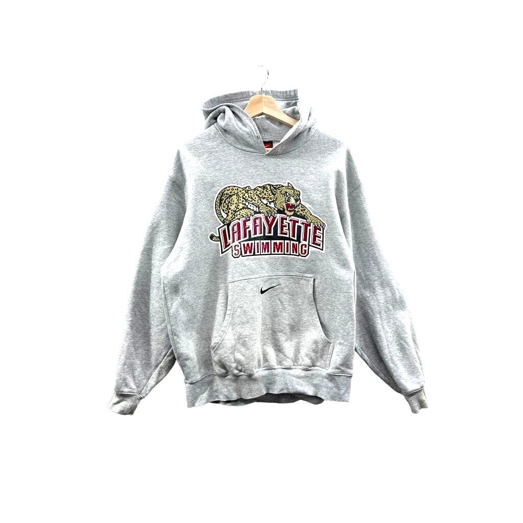 Nike × Vintage Vintage 2000's Nike Lafayette Swimming Center Swoosh Hoodie Size US M / EU 48-50 / 2 - 1 Thumbnail
