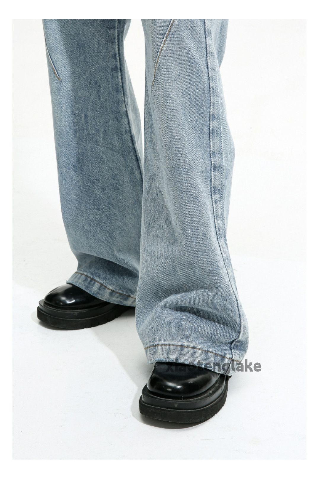Jean × Vintage washed faded cleanfit yuppie bootcut flared jeans Size US 32 / EU 48 - 5 Thumbnail