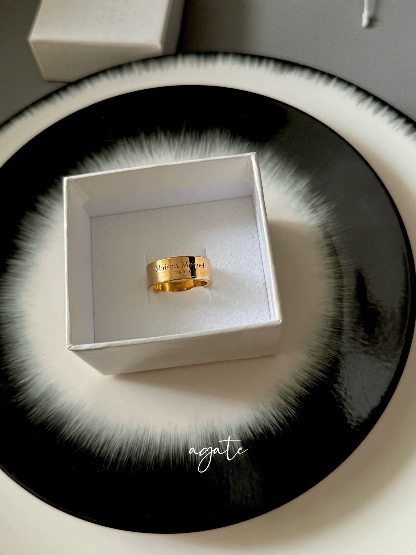 Maison Margiela Maison Margiela Gold Logo Ring 06 Size ONE SIZE - 1 Thumbnail
