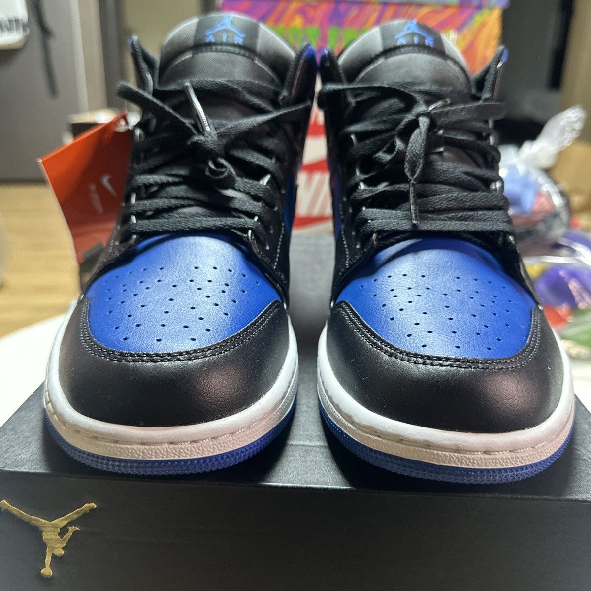 Nike New JORDAN 1 MID ROYAL BLUE-BLACK SZ 10.5 US MEN DQ8426-042 Size US 10.5 / EU 43-44 - 6 Thumbnail