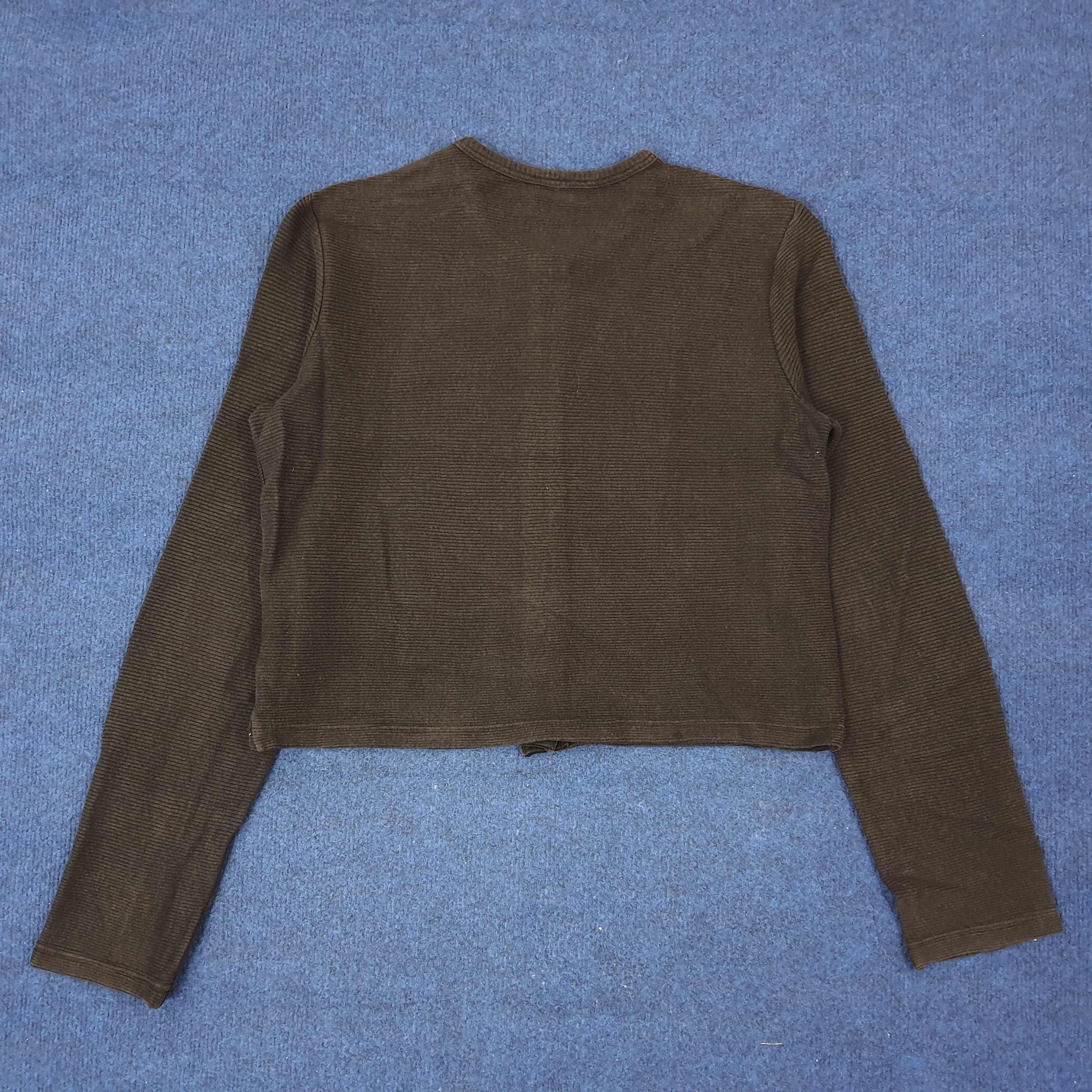 agnes b. Vintage Agnes b. Paris Button Up Crop Top Shirt C239N16 Size S / US 4 / IT 40 - 3 Thumbnail