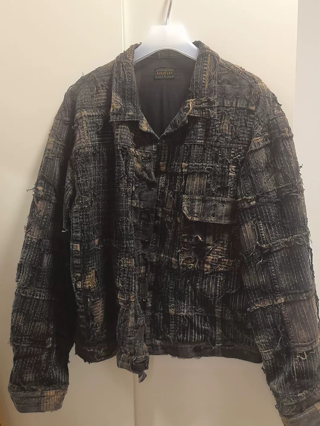 Kapital Kapital Black Denim Jacket with Classic Buttons Size US XL / EU 56 / 4 - 1 Thumbnail