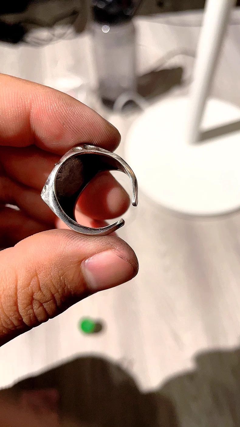 VIBE Chrome Aquaman Silver Ring Vintage Rings🔥🔥🔥 Size ONE SIZE - 3 Thumbnail