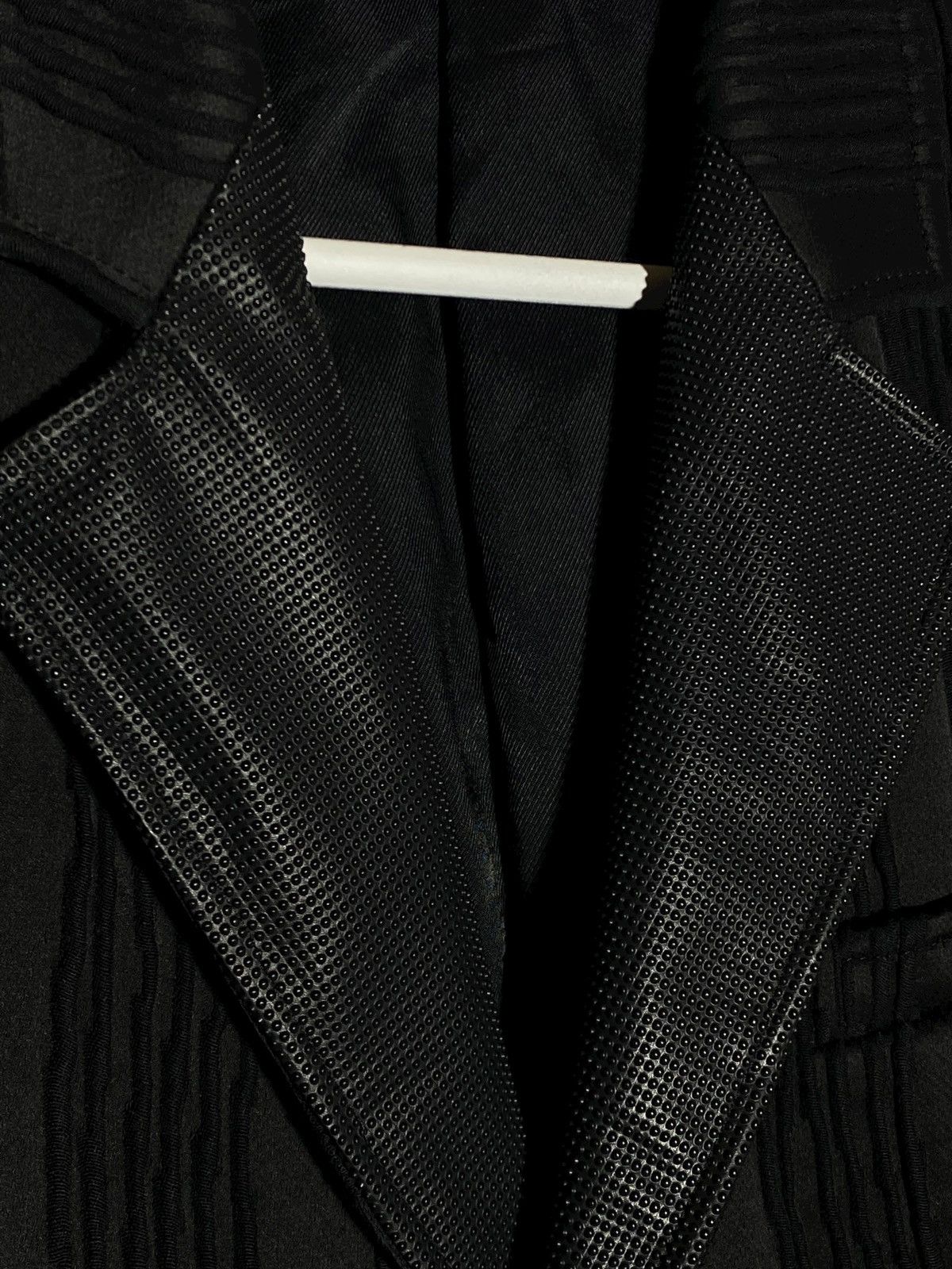 Emporio Armani Emporio Armani Johnny Line Jacquard Tailored Black Blazer Size 46R - 13 Thumbnail