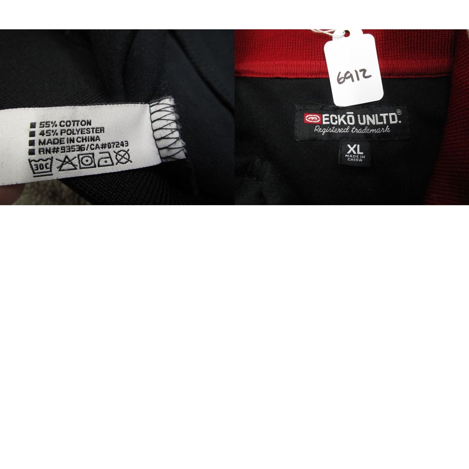 Ecko Unltd. Ecko Unltd Jacket Men XL Black Full Zip Windbreaker Hip Hop Outdoor Urban Streetwear Rino Size US XL / EU 56 / 4 - 8 Thumbnail