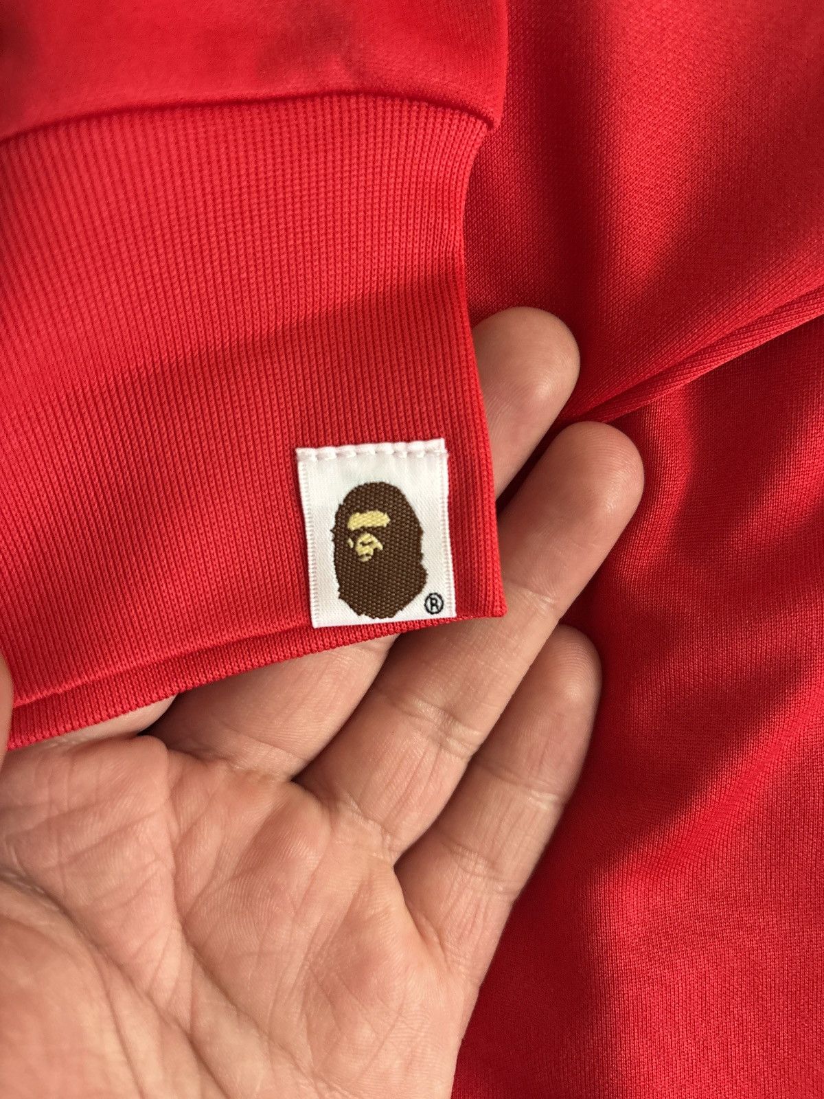 Bape Bape x CR7 Red Multi Logo Ronaldo Jersey Long Sleeve Size US L / EU 52-54 / 3 - 5 Thumbnail