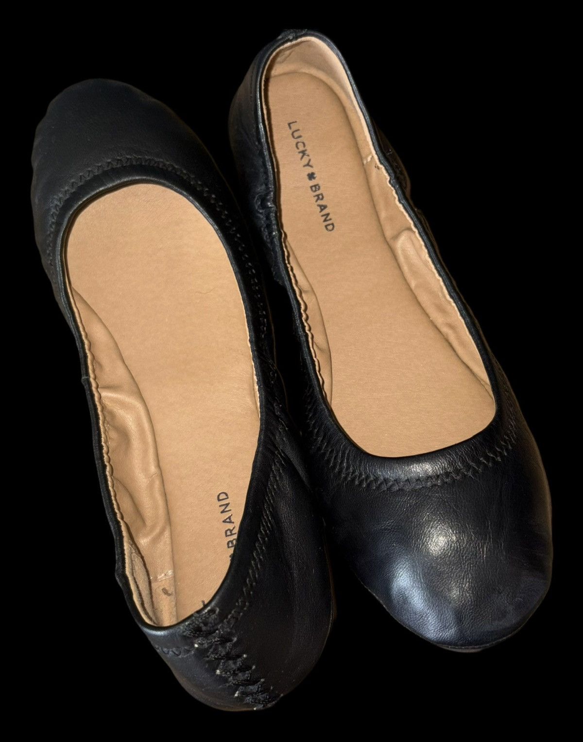 Lucky Brand Lucky Brand Erin Leather Ballet Flats Size US 8.5 / IT 38.5 - 10 Thumbnail
