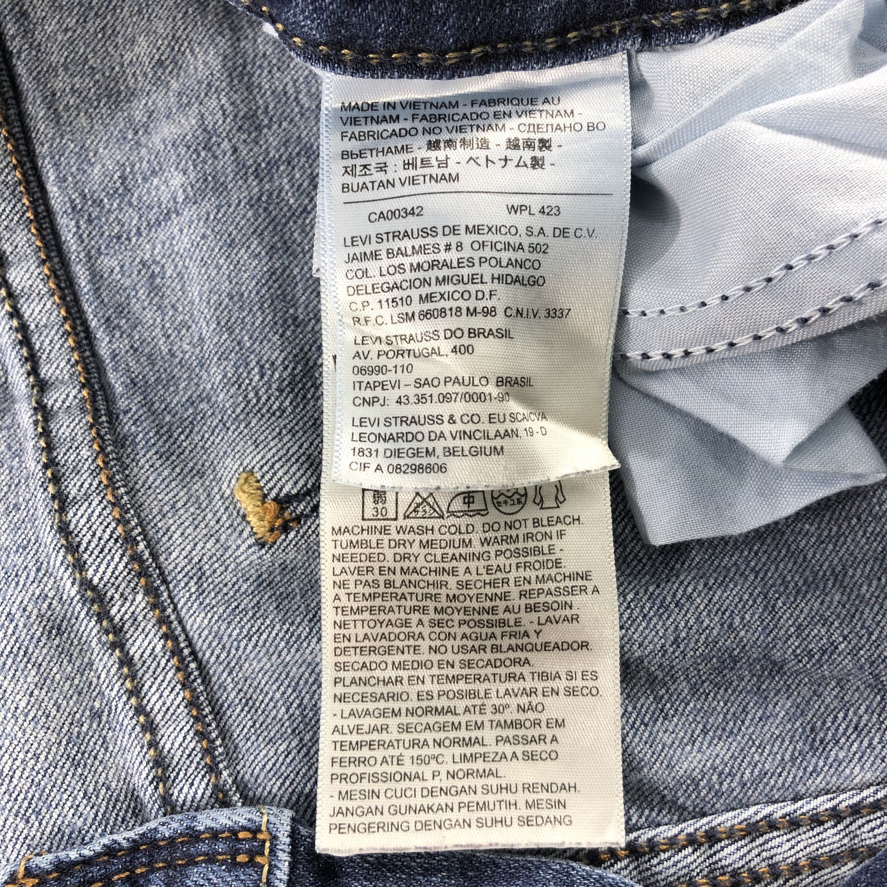 Levi's Blue Wash Vintage Levis 505 Jeans Straight Leg Denim-J1062 Size US 36 / EU 52 - 9 Thumbnail