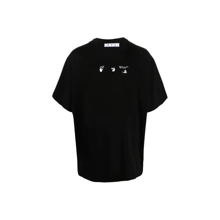 Off-White Off-White Black Short Sleeve Logo T-Shirt 0079 Size US XXS / EU 40 - 1 Thumbnail