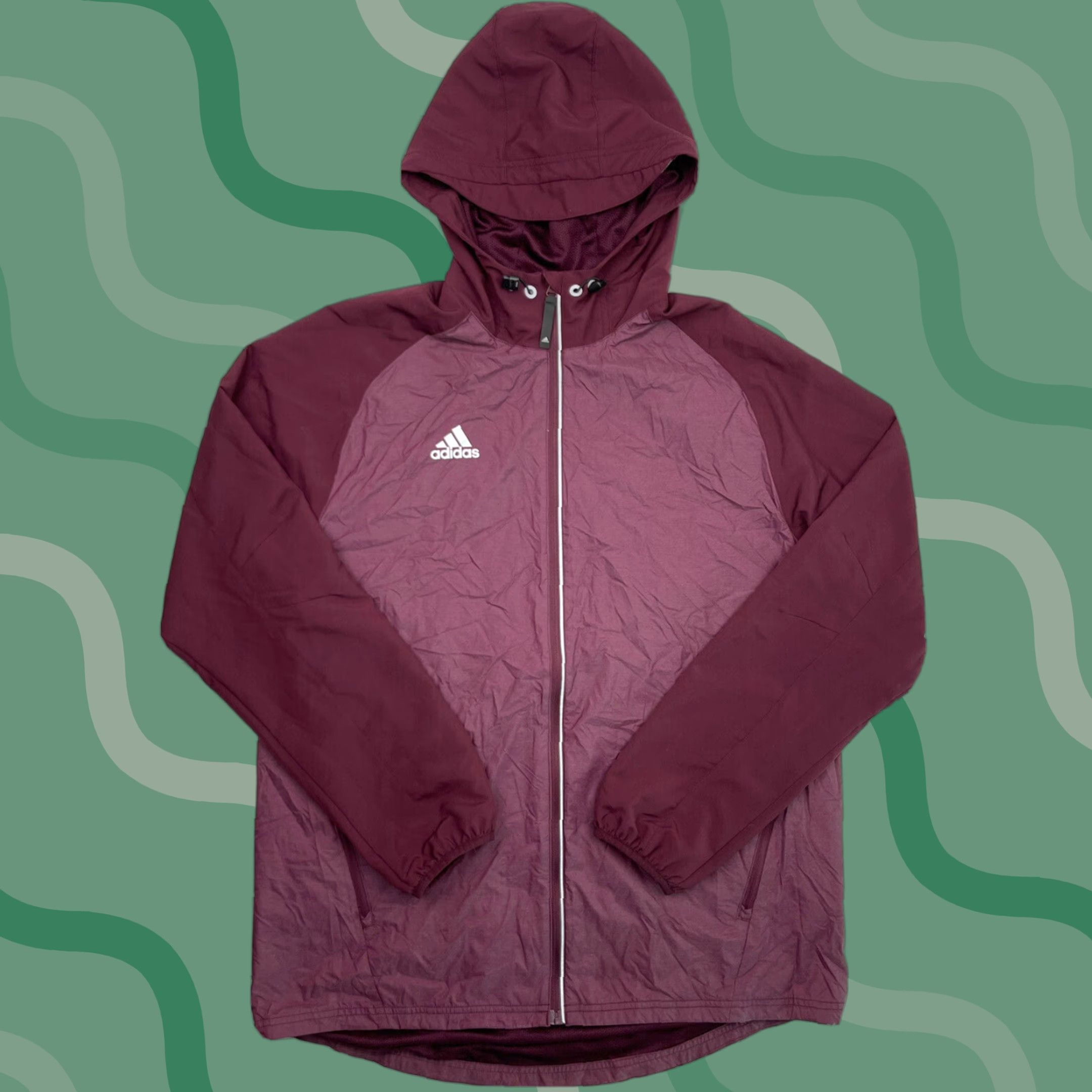 Adidas Adidas ADIZERO Windbreaker Jacket Running Full Zip Hooded L Jacket Adult L Red Black/Blue (Unisex) Mens Womens Size US L / EU 52-54 / 3 - 1 Thumbnail