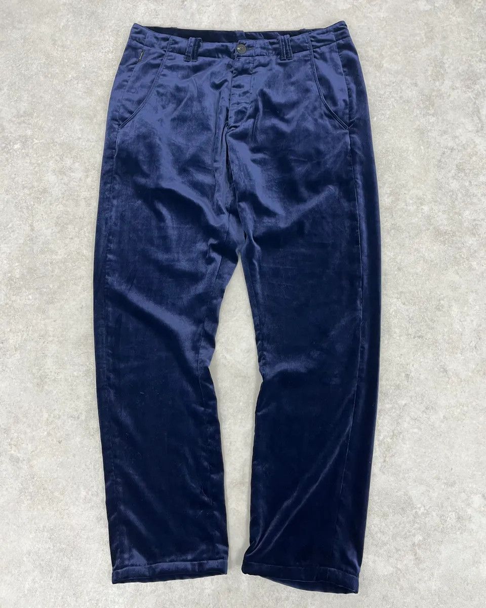 Armani 2010s Armani Navy Velvet Pants Size US 32 / EU 48 - 1 Thumbnail