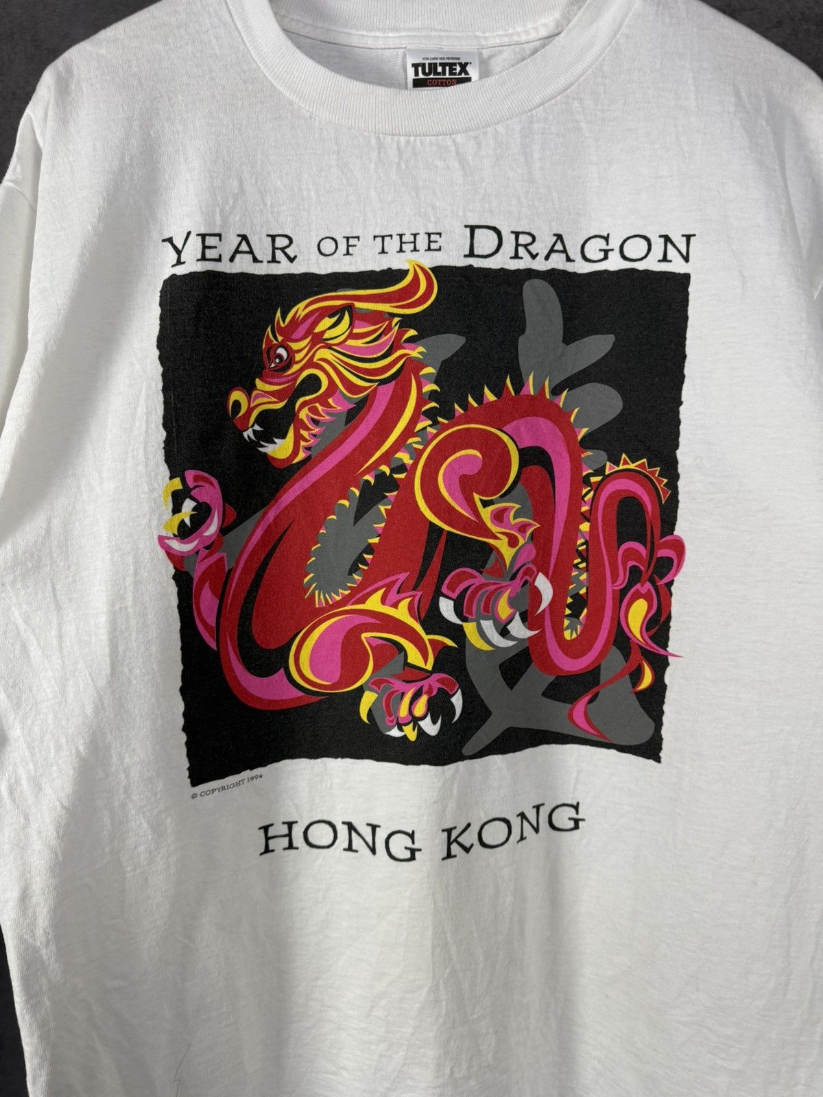 Tultex Year of the Dragon 1994 tultex vintage tee Size US L / EU 52-54 / 3 - 4 Thumbnail