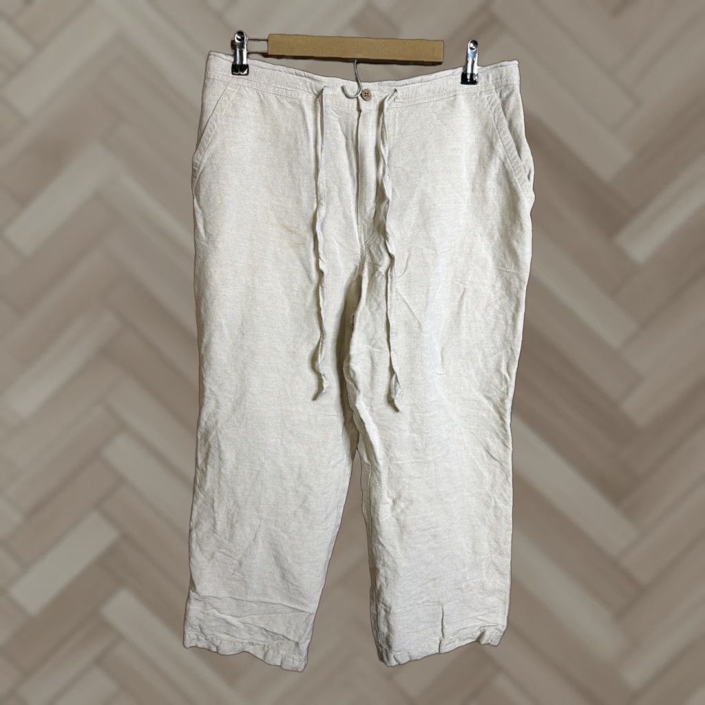 CO Havana Co Mens XLG Linen Pants Casual Size US 36 / EU 52 - 1 Thumbnail