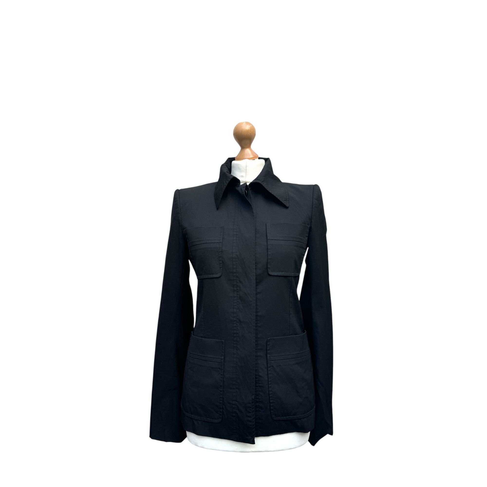 Yves Saint Laurent FW 2007 Black Safari-Inspired Jacket Size S / US 4 / IT 40 - 1 Thumbnail