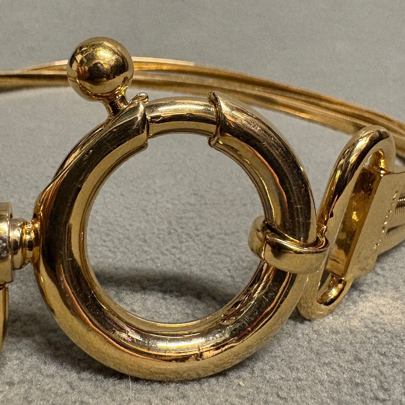 St. John St. John Gold Tone Triple Strand Chain Statement Belt Clasp Size ONE SIZE - 7 Thumbnail