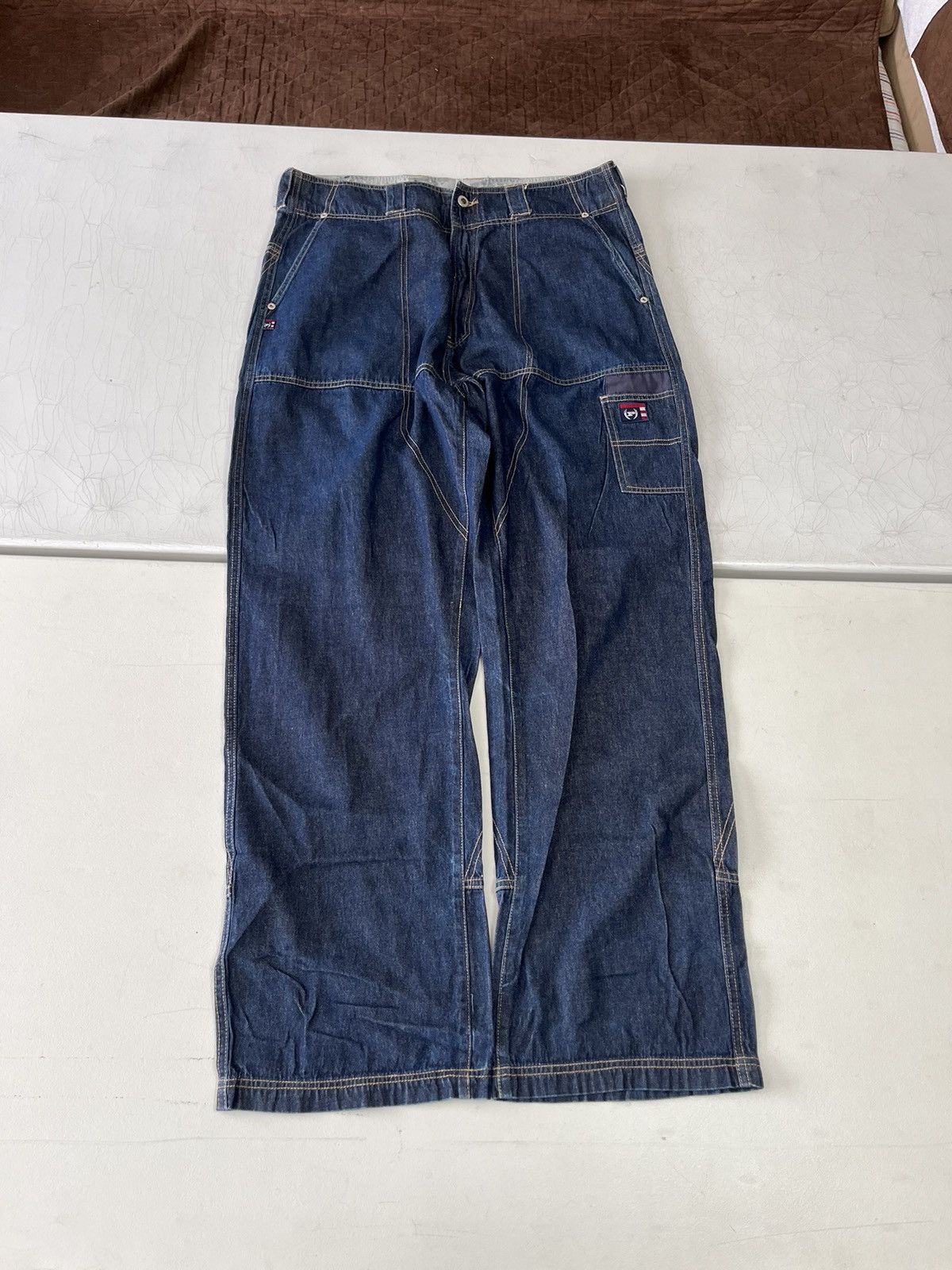 Phat Farm × Vintage Y2K phat farm wide leg baggy jeans Size US 36 / EU 52 - 1 Thumbnail