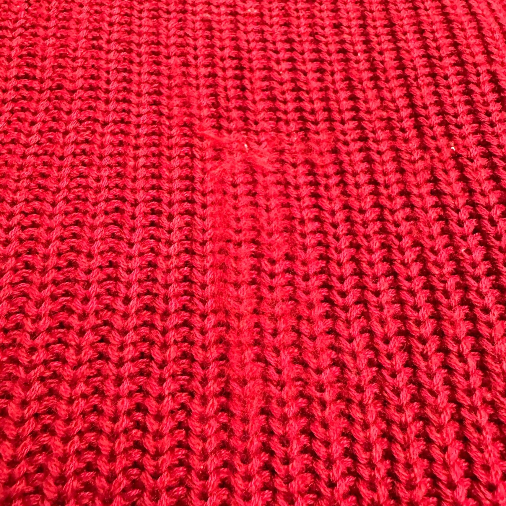 AQUA Aqua Sweater Womens Large Red Cold Shoulder Crew Neck Pullover Size L / US 10 / IT 46 - 5 Thumbnail