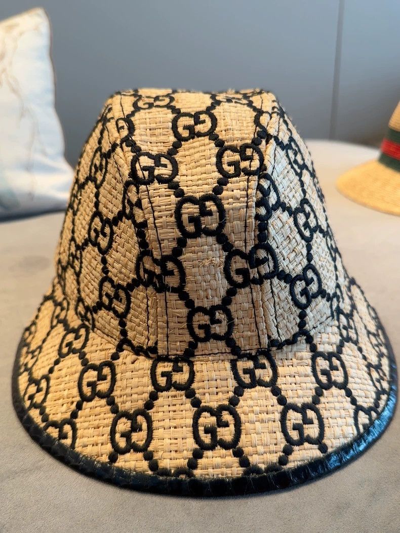 Gucci Logo woven straw hat 2503-Nextarrow