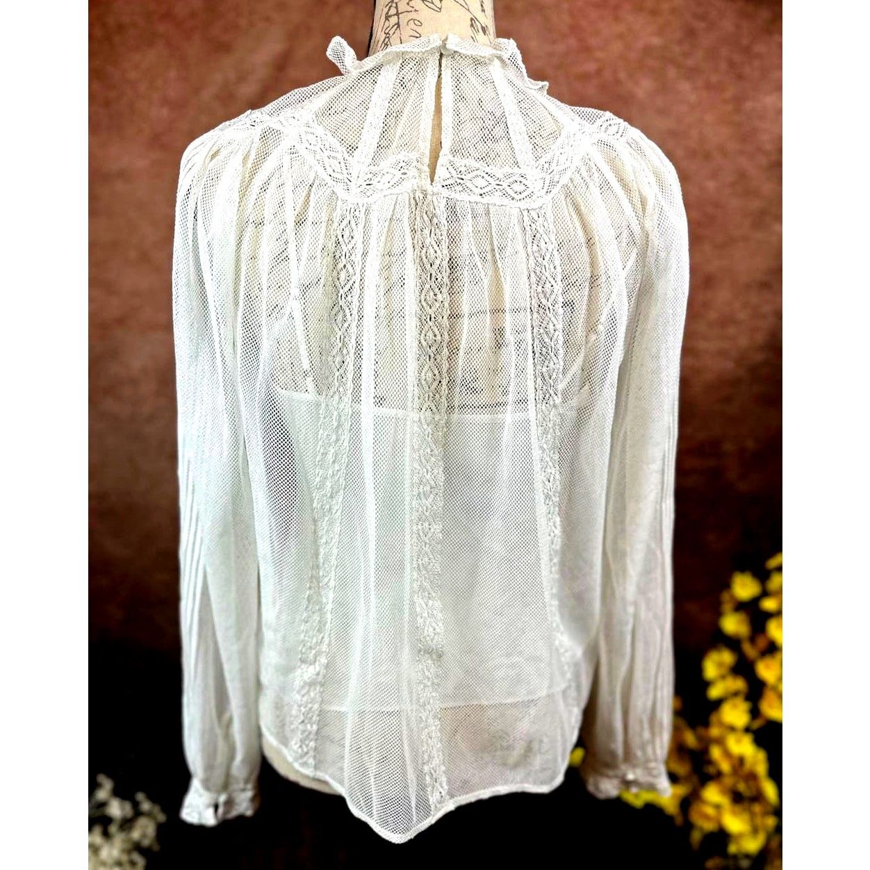 Other St Roche Ruffle Lace Embroidered Flores Top White Size 4 Size S / US 4 / IT 40 - 12 Thumbnail