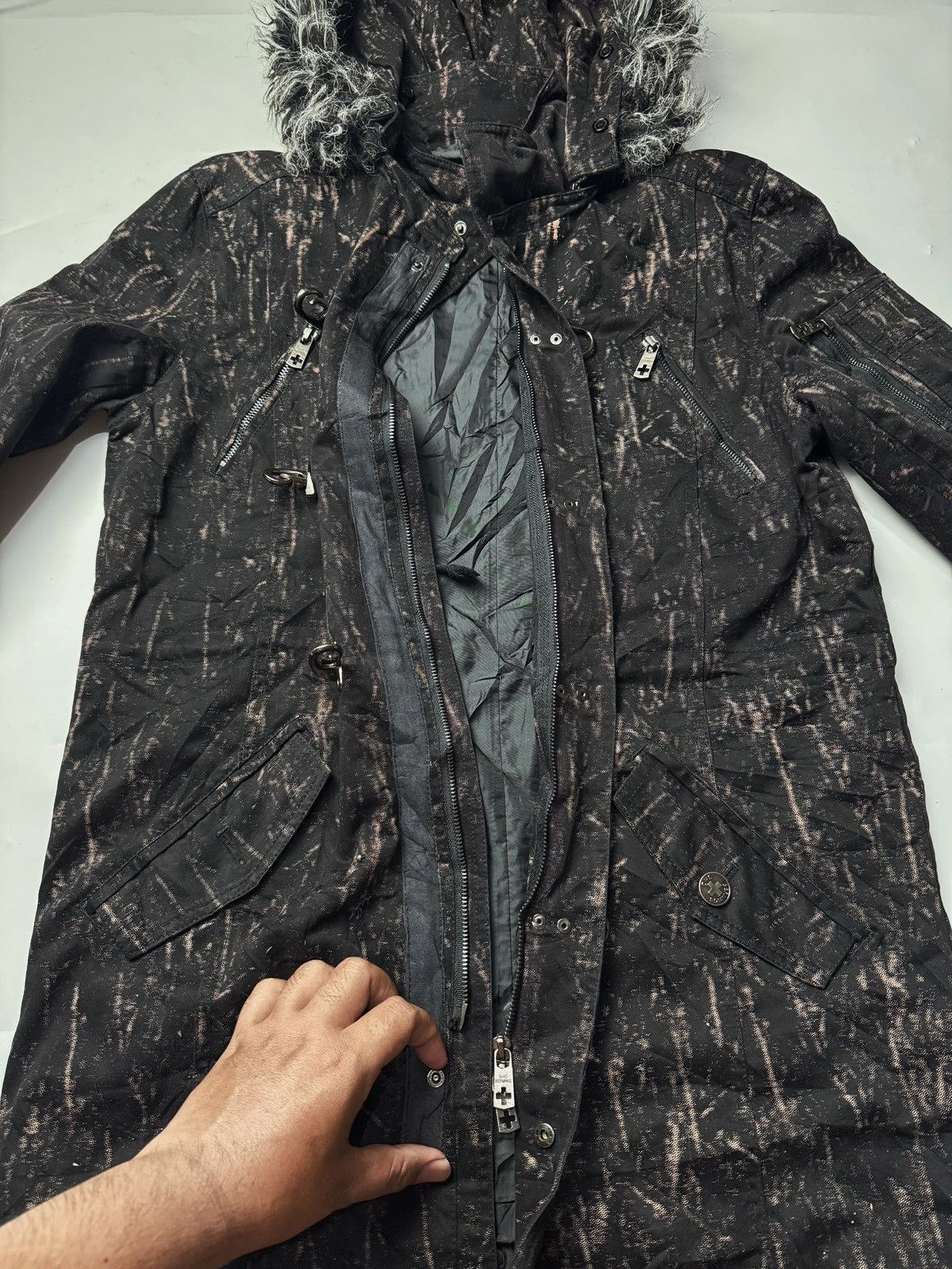 If Six Was Nine JAPANESE BERNINGS SHO FUR JACKET SEDITIONARIES PUNK STYLE Size US L / EU 52-54 / 3 - 5 Thumbnail