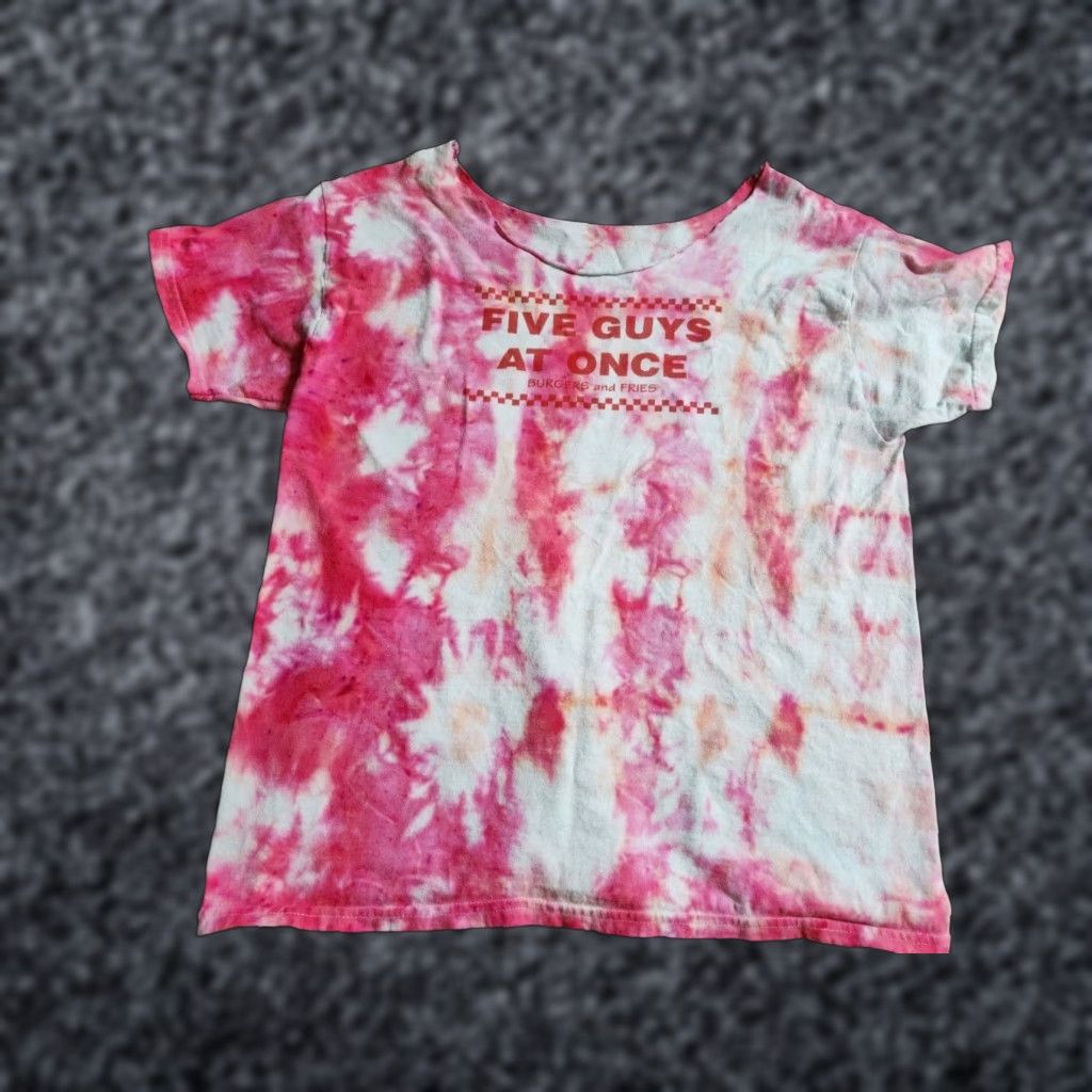 Vintage Womens XL Five Guys At Once Parody Funny T Shirt Tie Dye Shirt Womens XL Red 5 Guys At Once Parody Funny T-Shirt Tie Dye Size L / US 10 / IT 46 - 1 Thumbnail