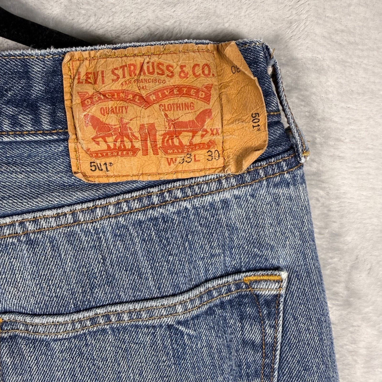 Levi's Vintage Levi’s 501 Original Straight Jeans Men’s 33x30 Size US 33 - 5 Thumbnail