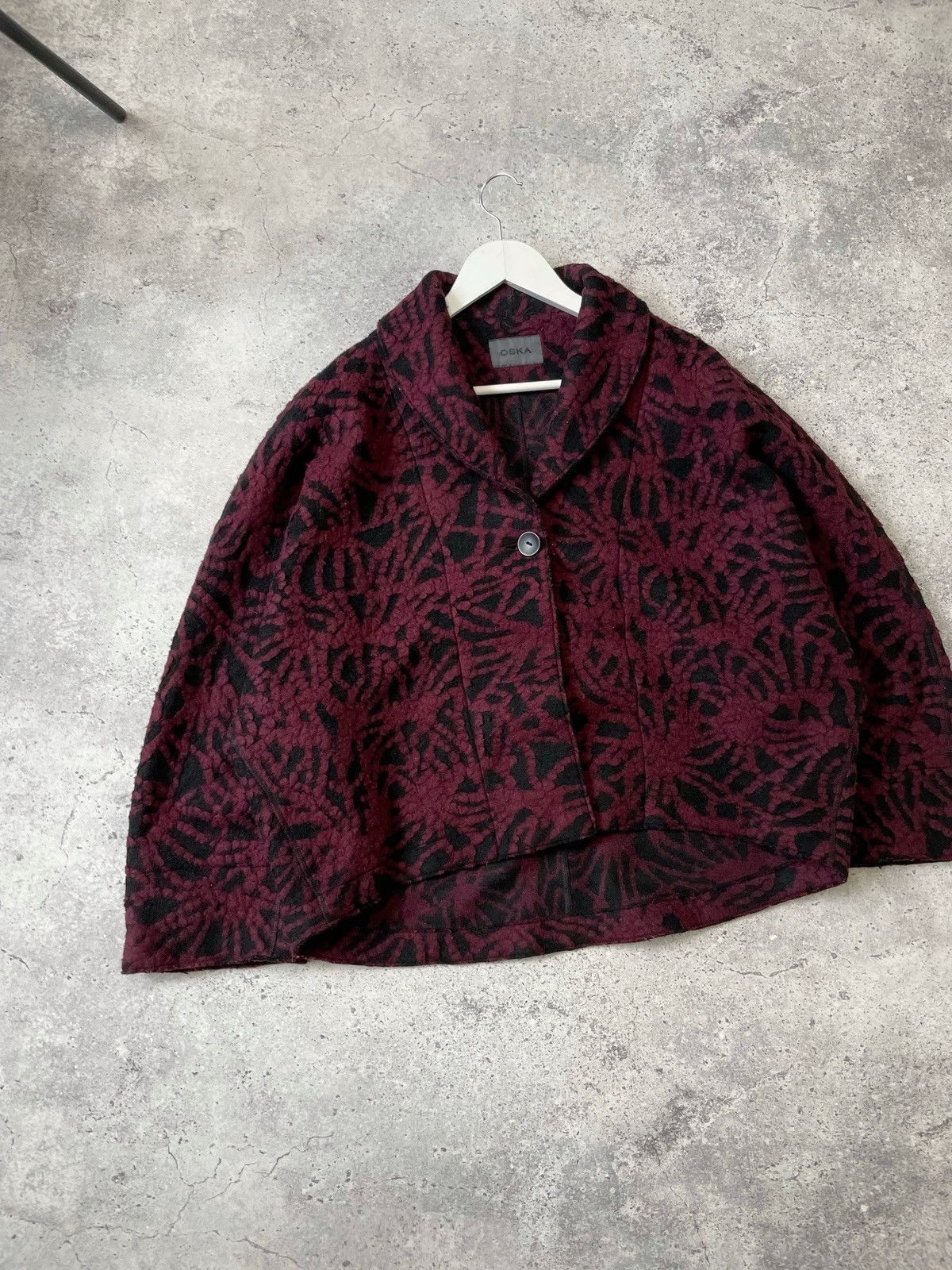 Other Oska 100% Wool Drawing Jacket Cabu Assymetrical Avant-Garde Size M / US 6-8 / IT 42-44 - 1 Thumbnail