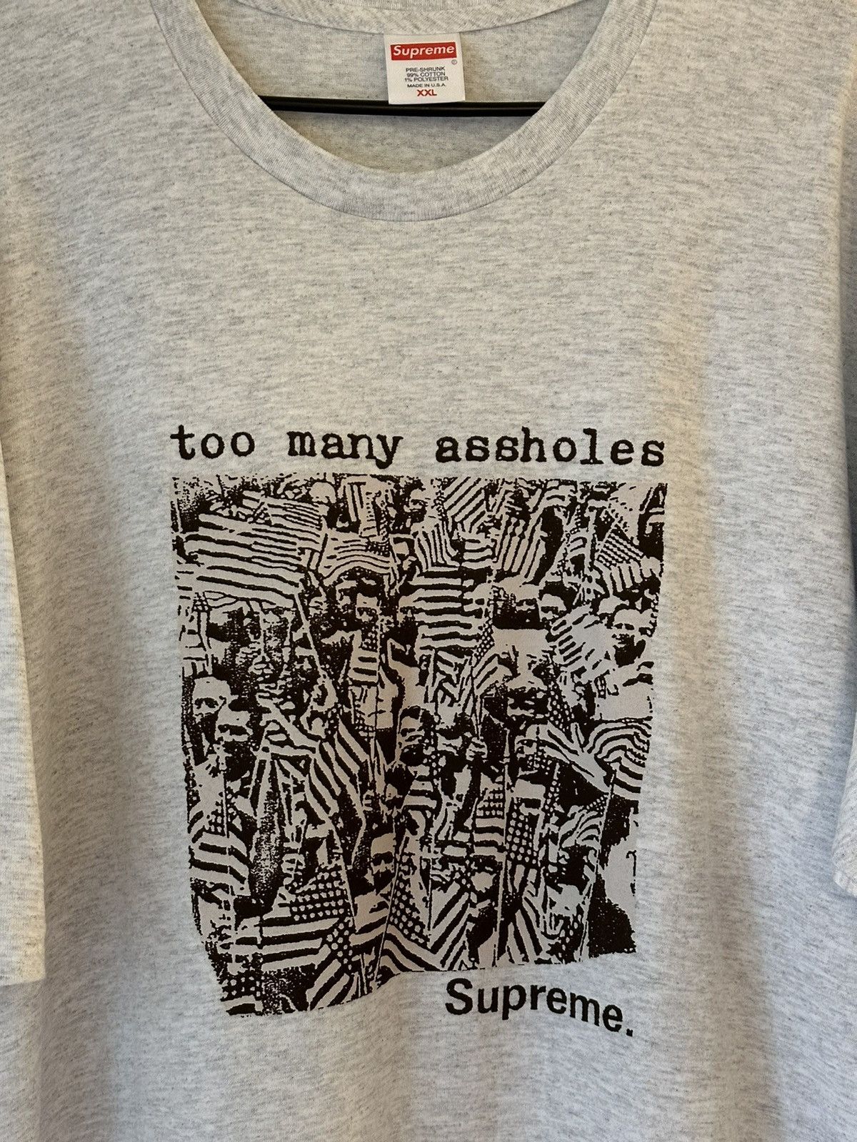 Supreme Supreme Too Many Assholes Tee Size US XXL / EU 58 / 5 - 2 Thumbnail